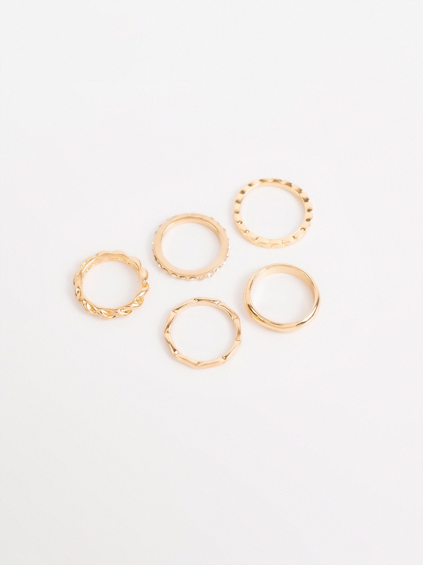 Chunky Stone Ring Set