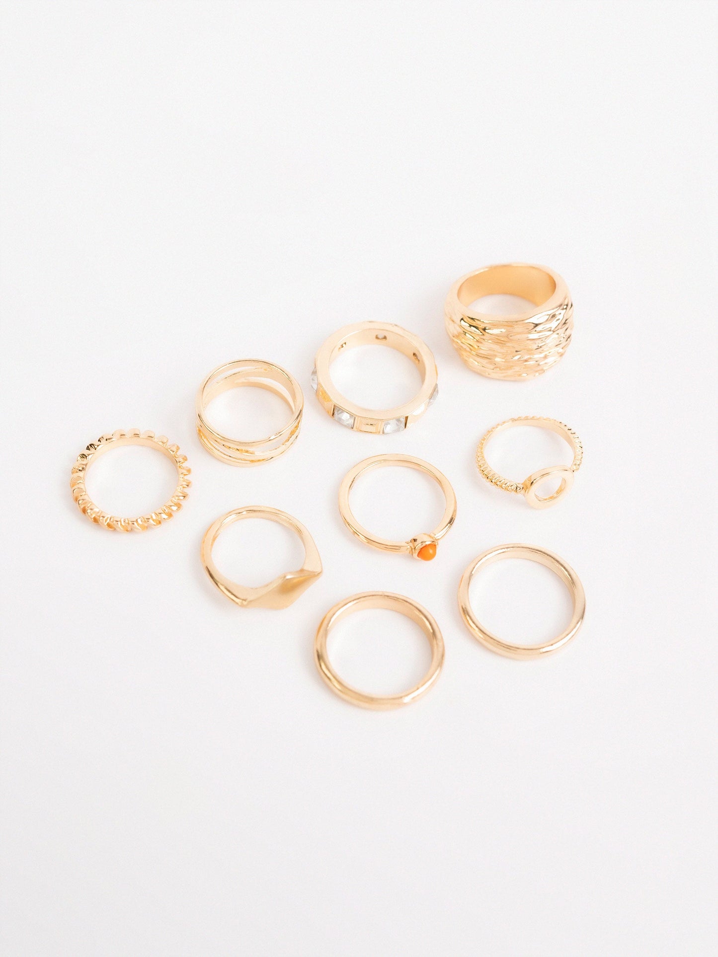 Textured Ring Set