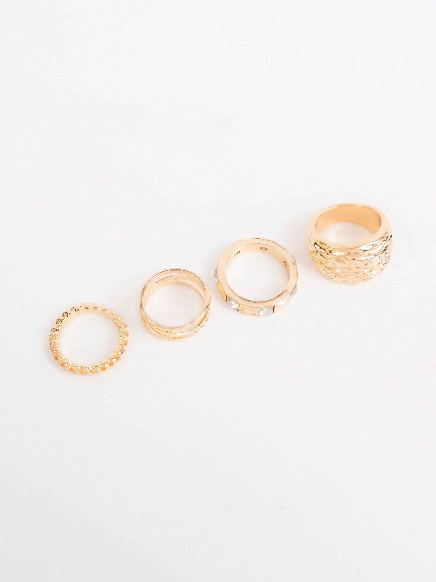 Textured Ring Set