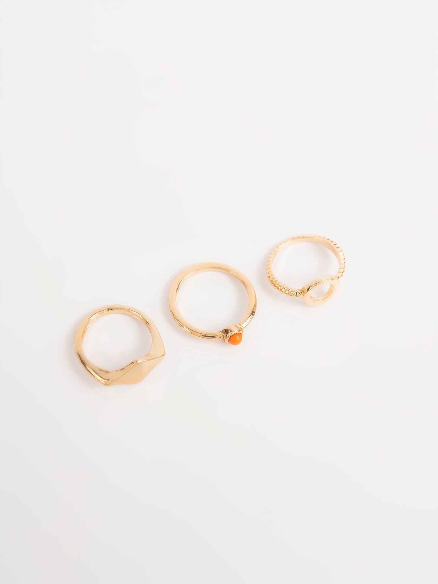Textured Ring Set