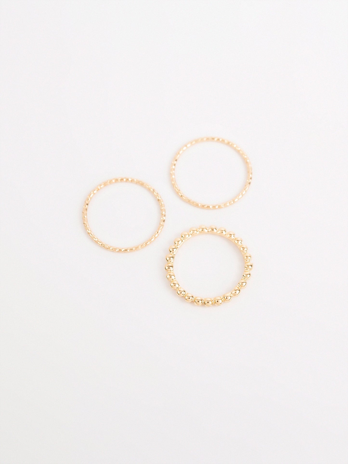 Asymmetric Band Ring Set