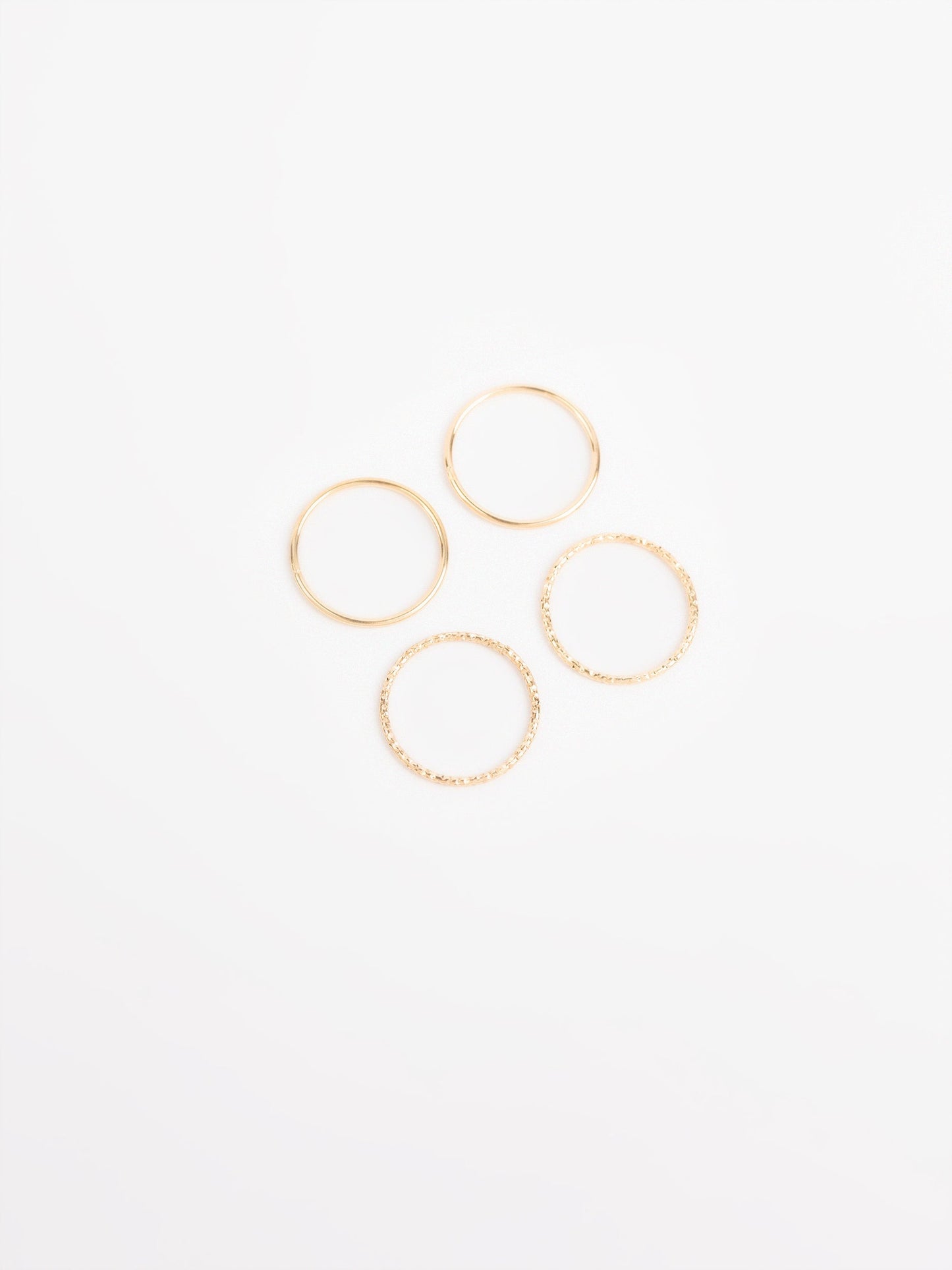 Hammered Ring Set