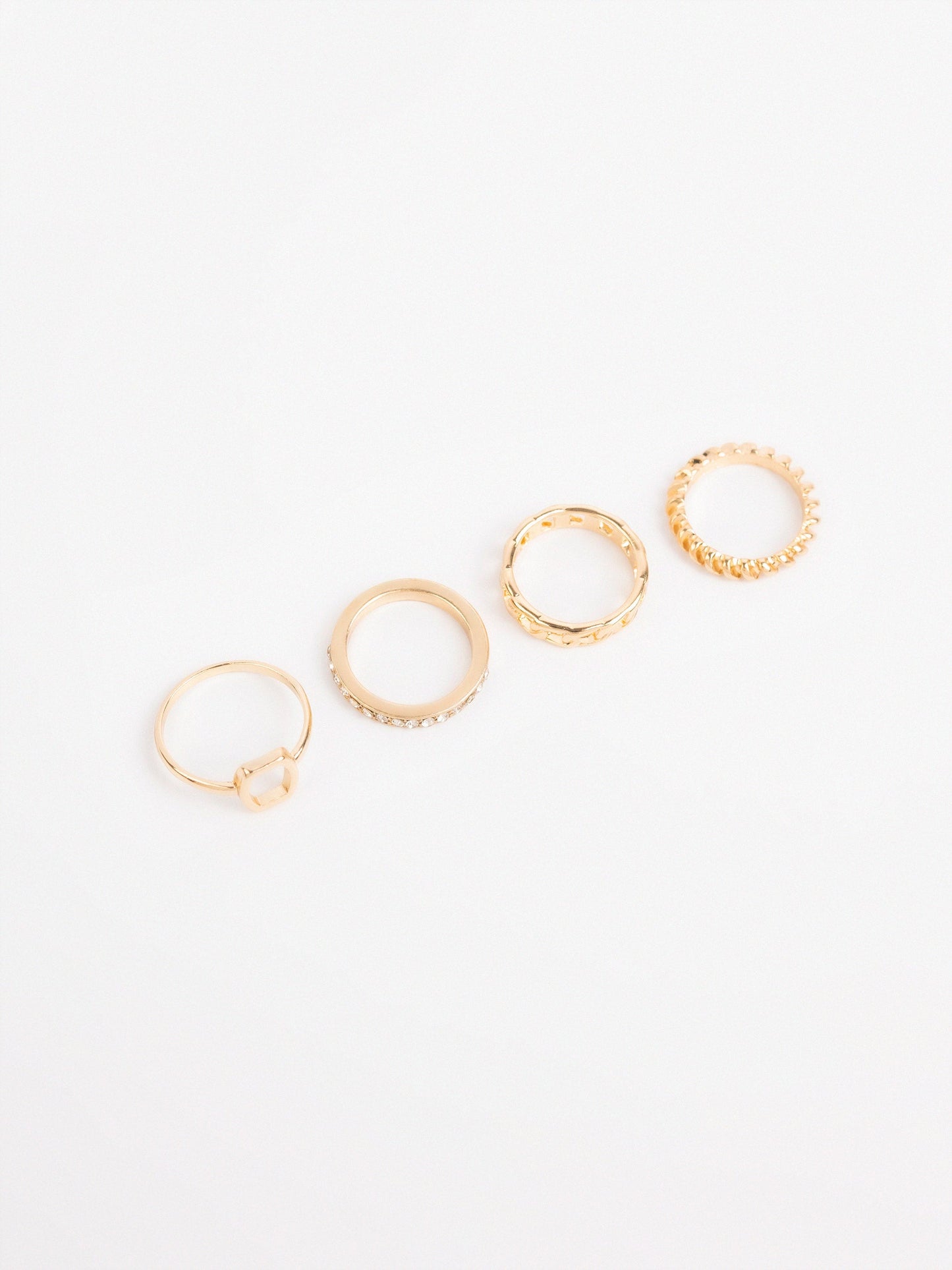 Chain Ring Band Set