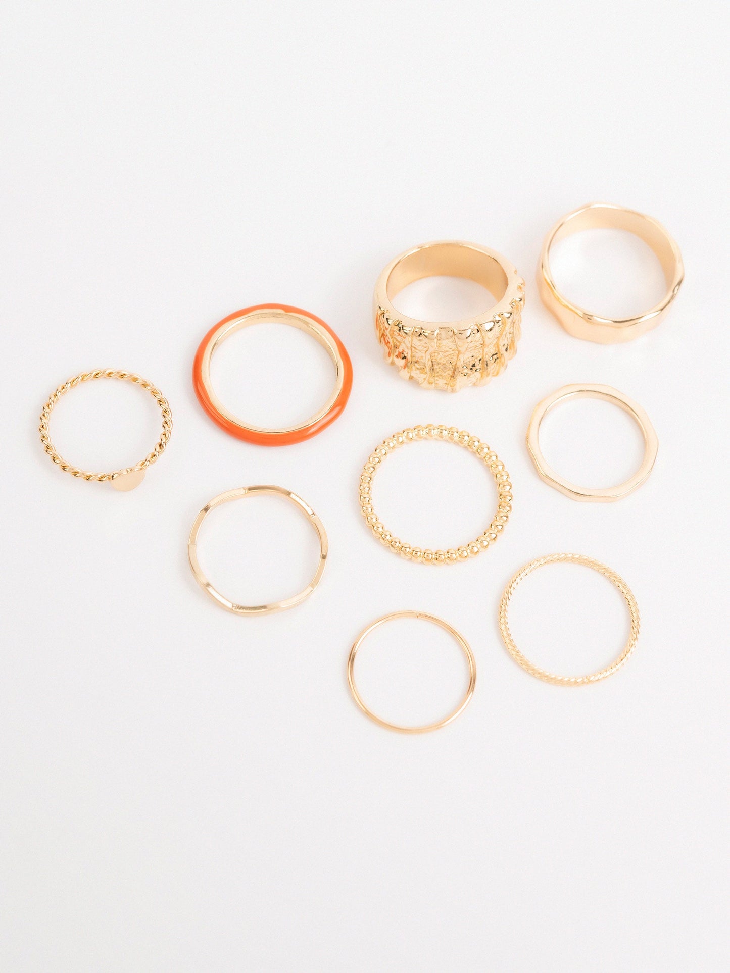 Textured Ring Set