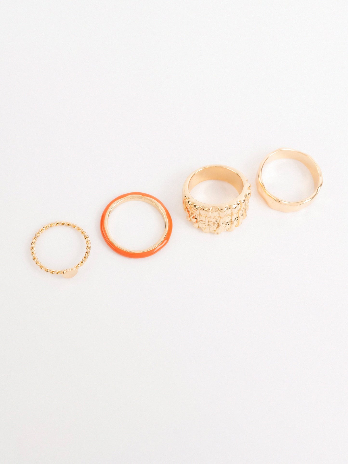 Textured Ring Set