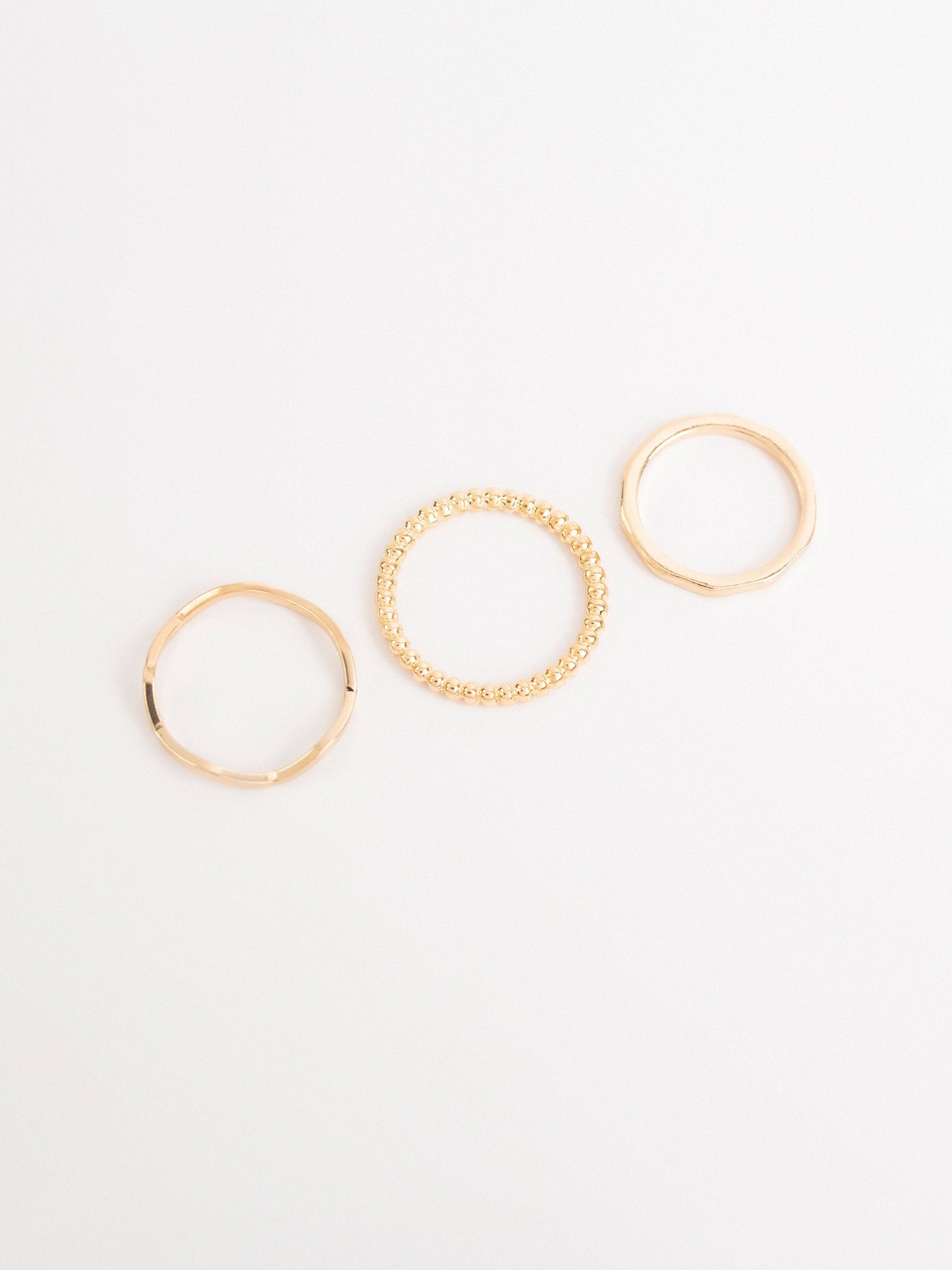 Textured Ring Set