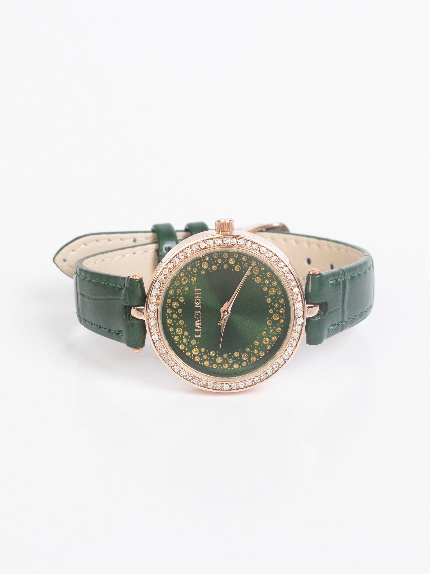 Rhinestone Embellished Watch