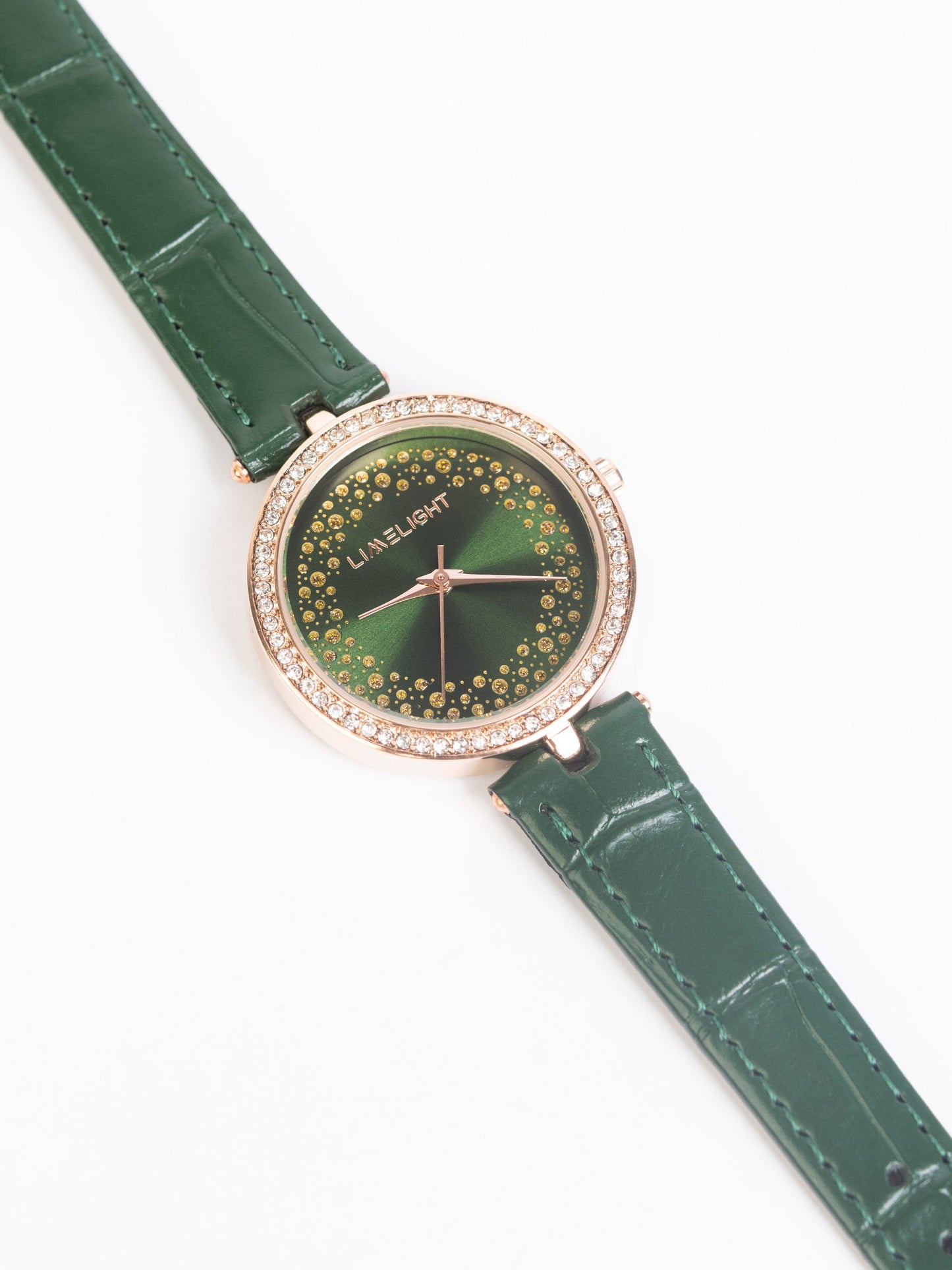 Rhinestone Embellished Watch