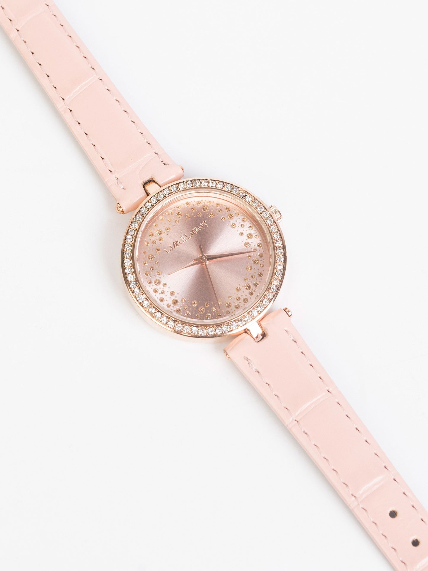 Rhinestone Embellished Watch