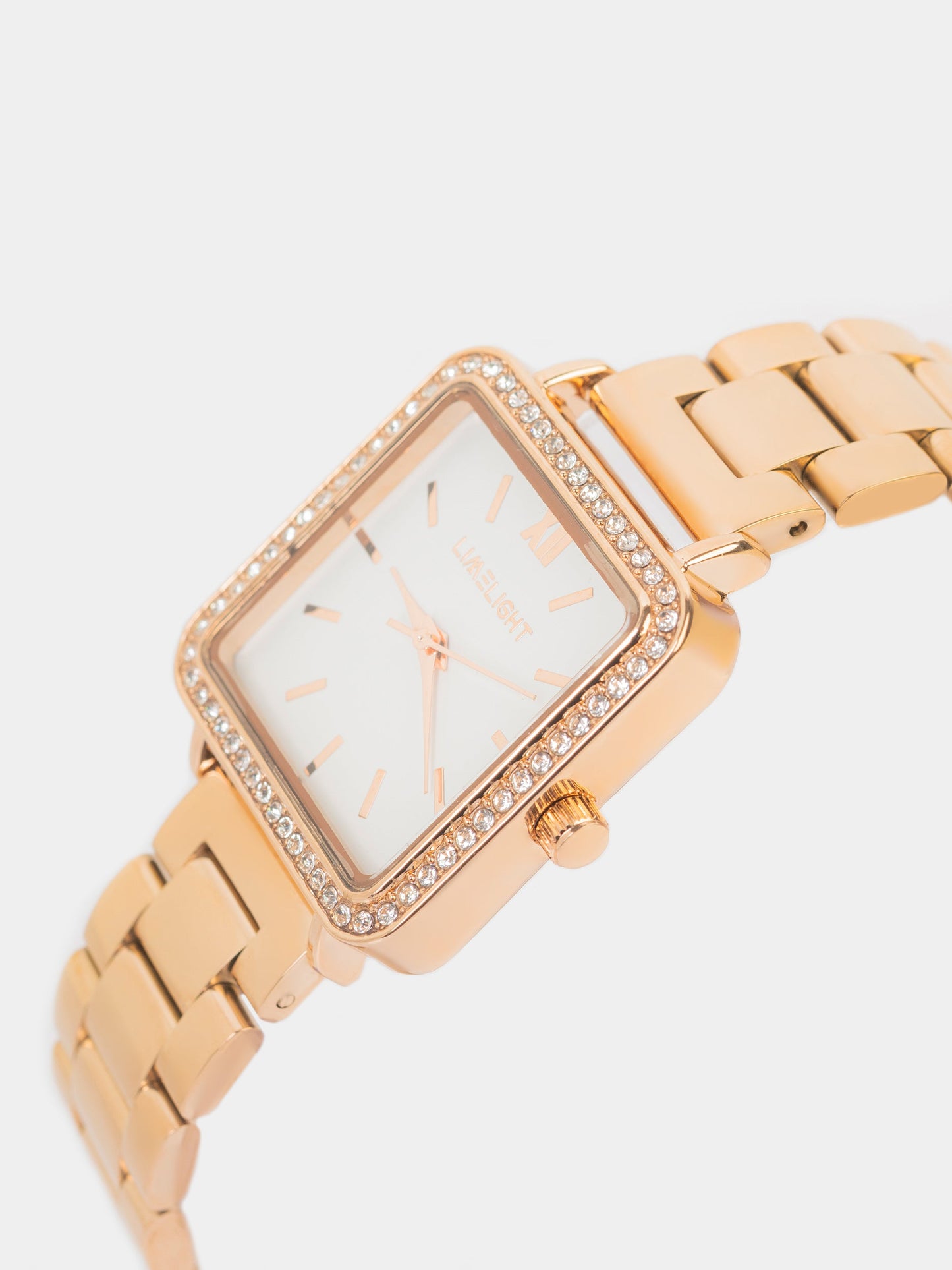 Rhinestone Embellished Watch