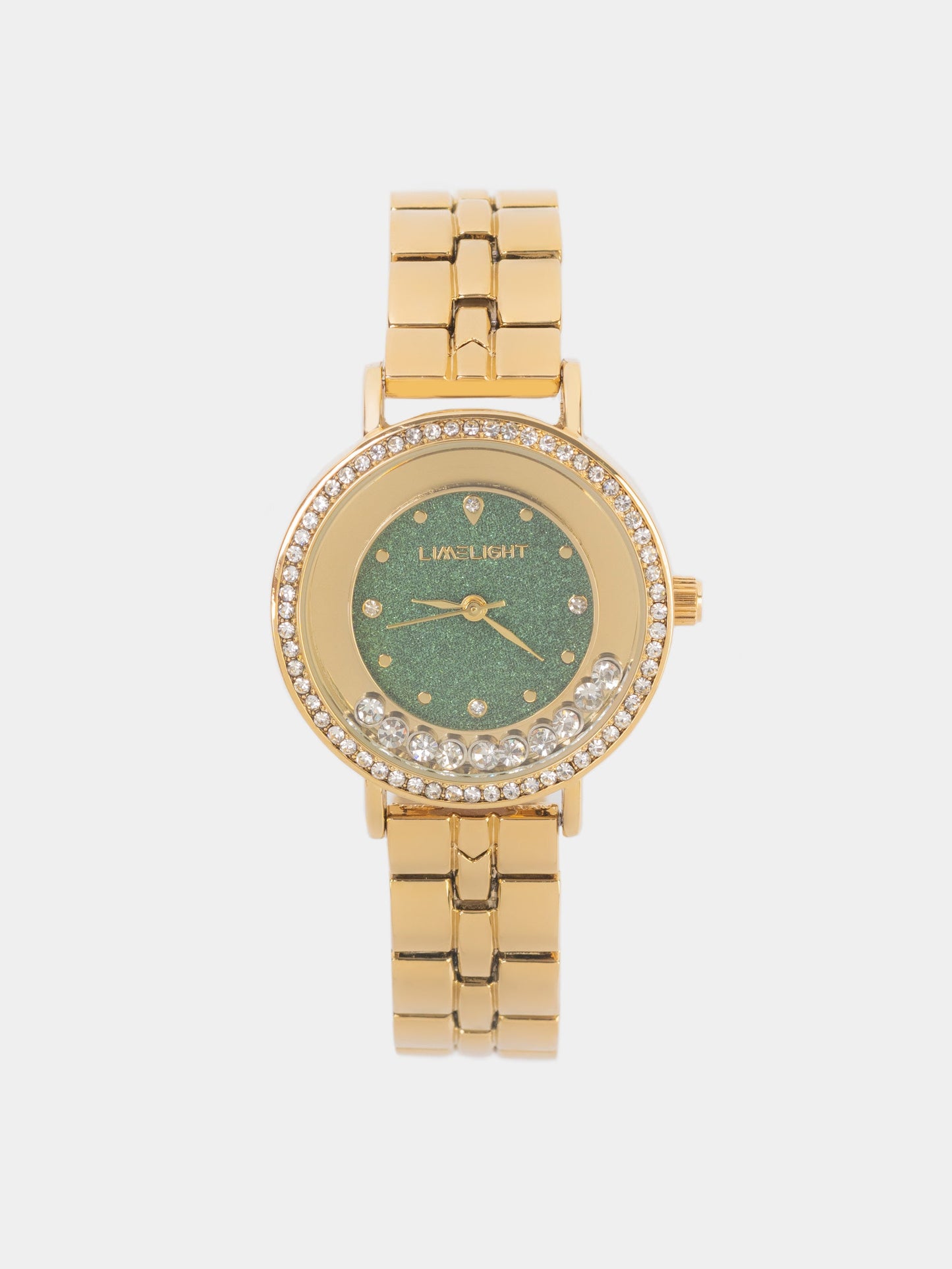 Embellished Round Watch