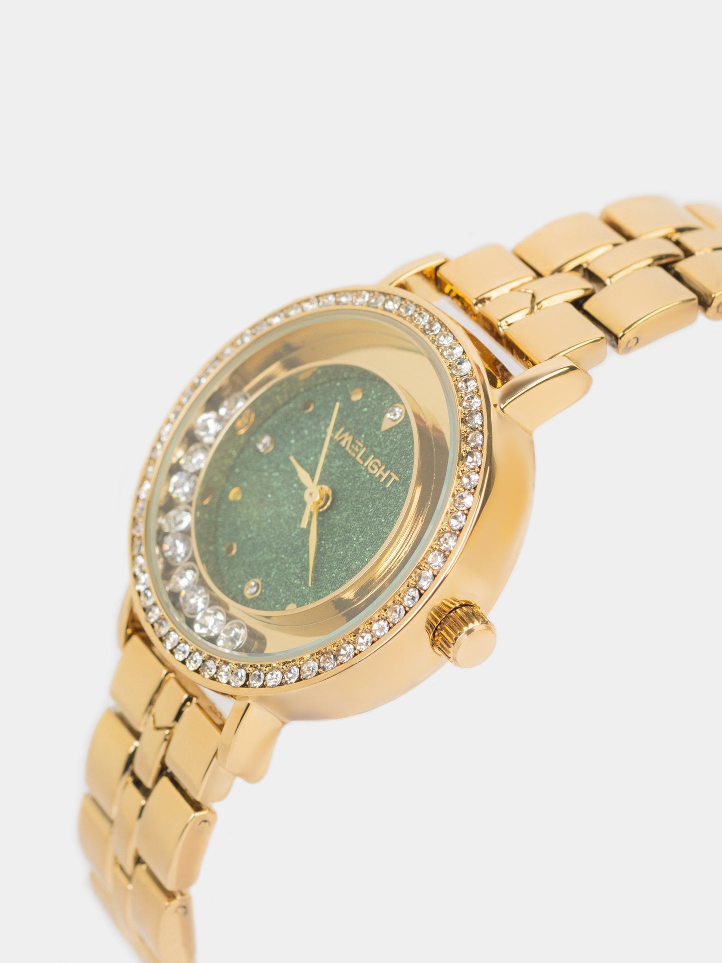 Embellished Round Watch