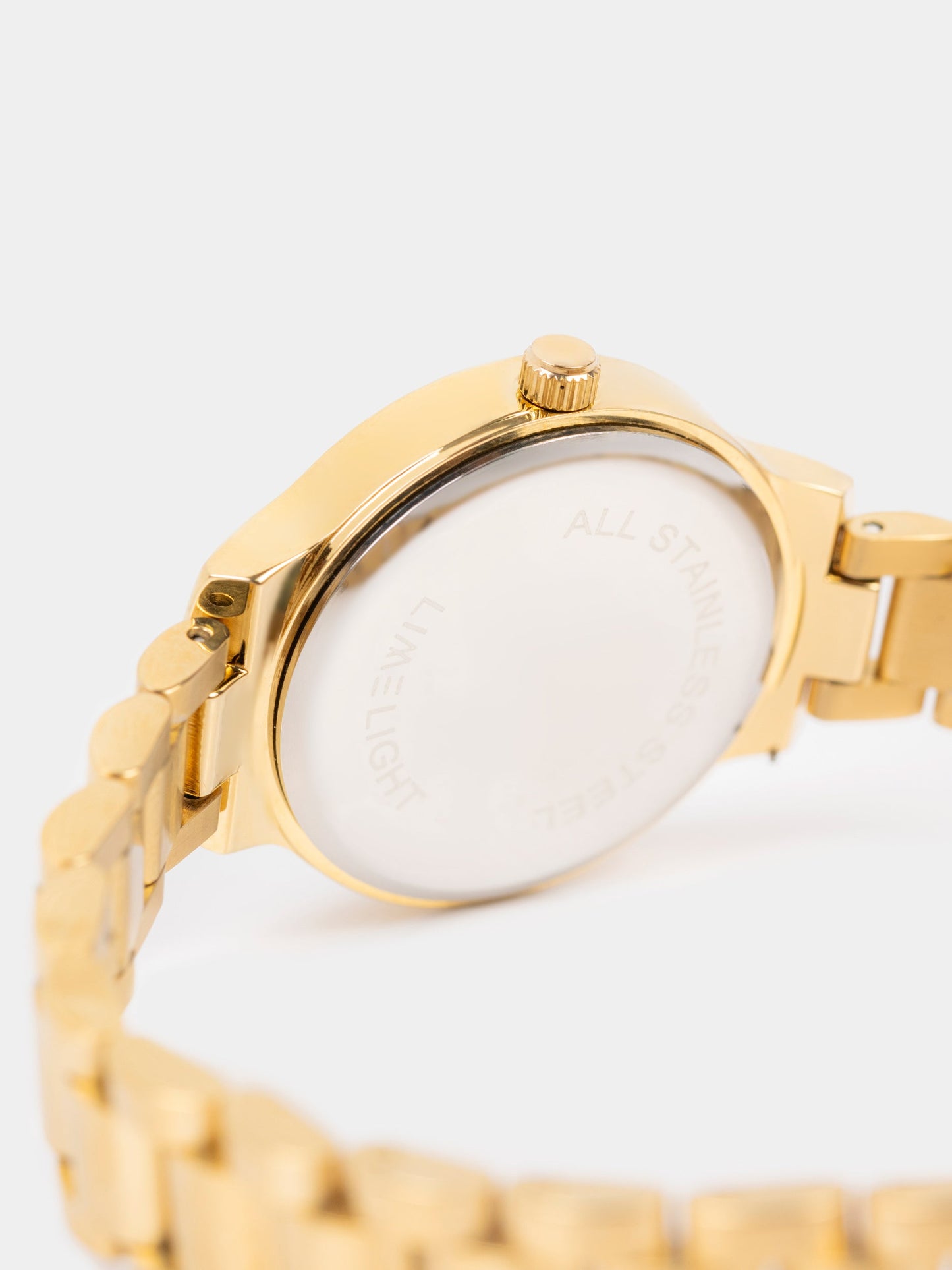 Rhinestone Round Watch