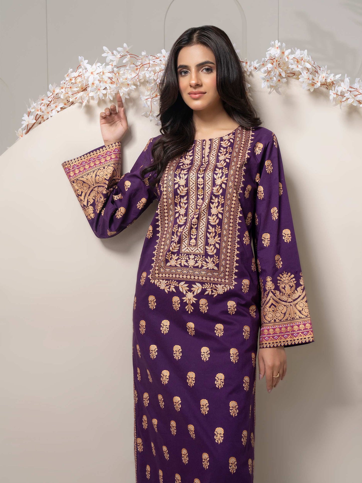 2 Piece Lawn Suit-Paste Print (Pret)