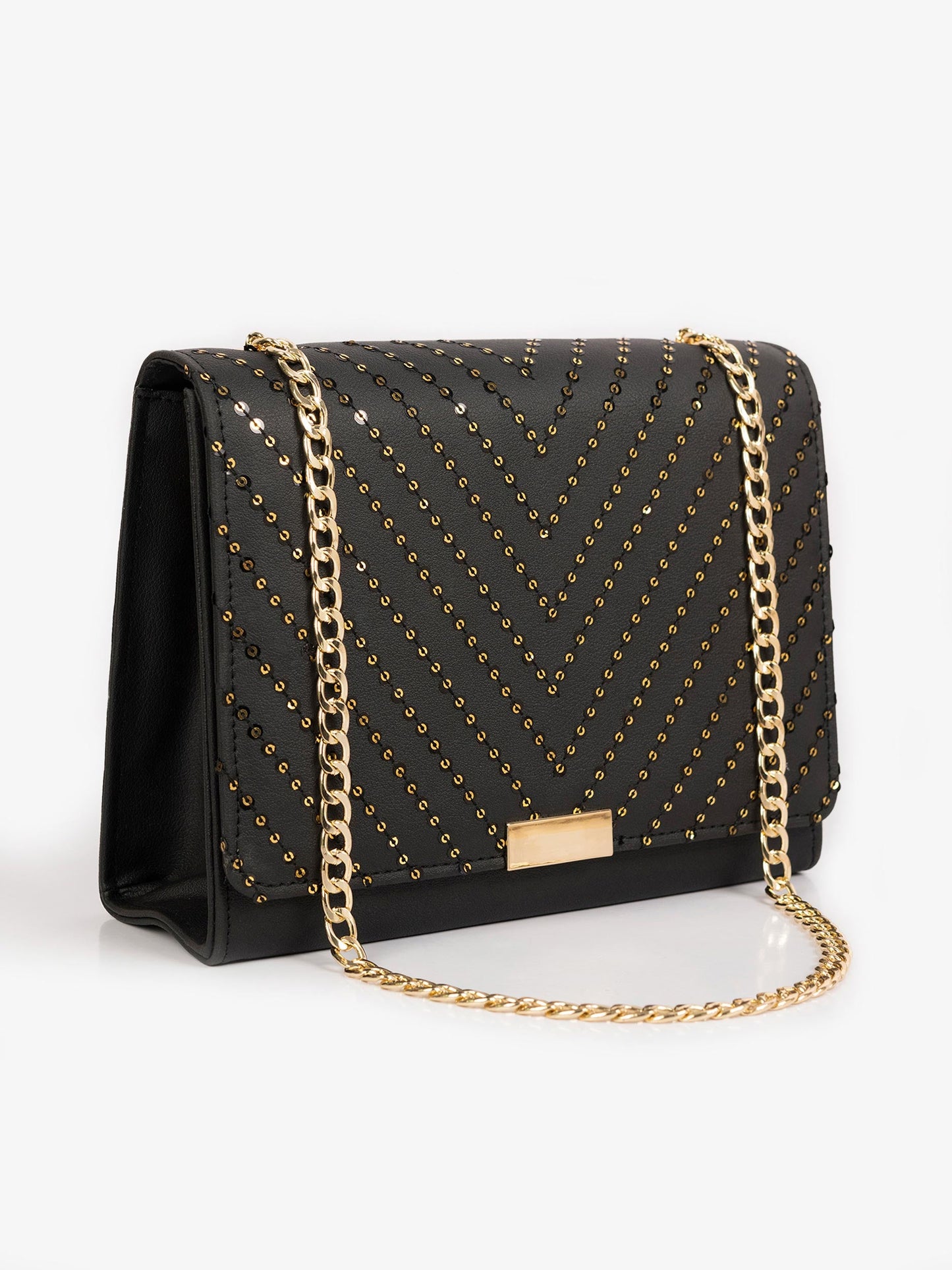 Sequin Embroidered Handbag