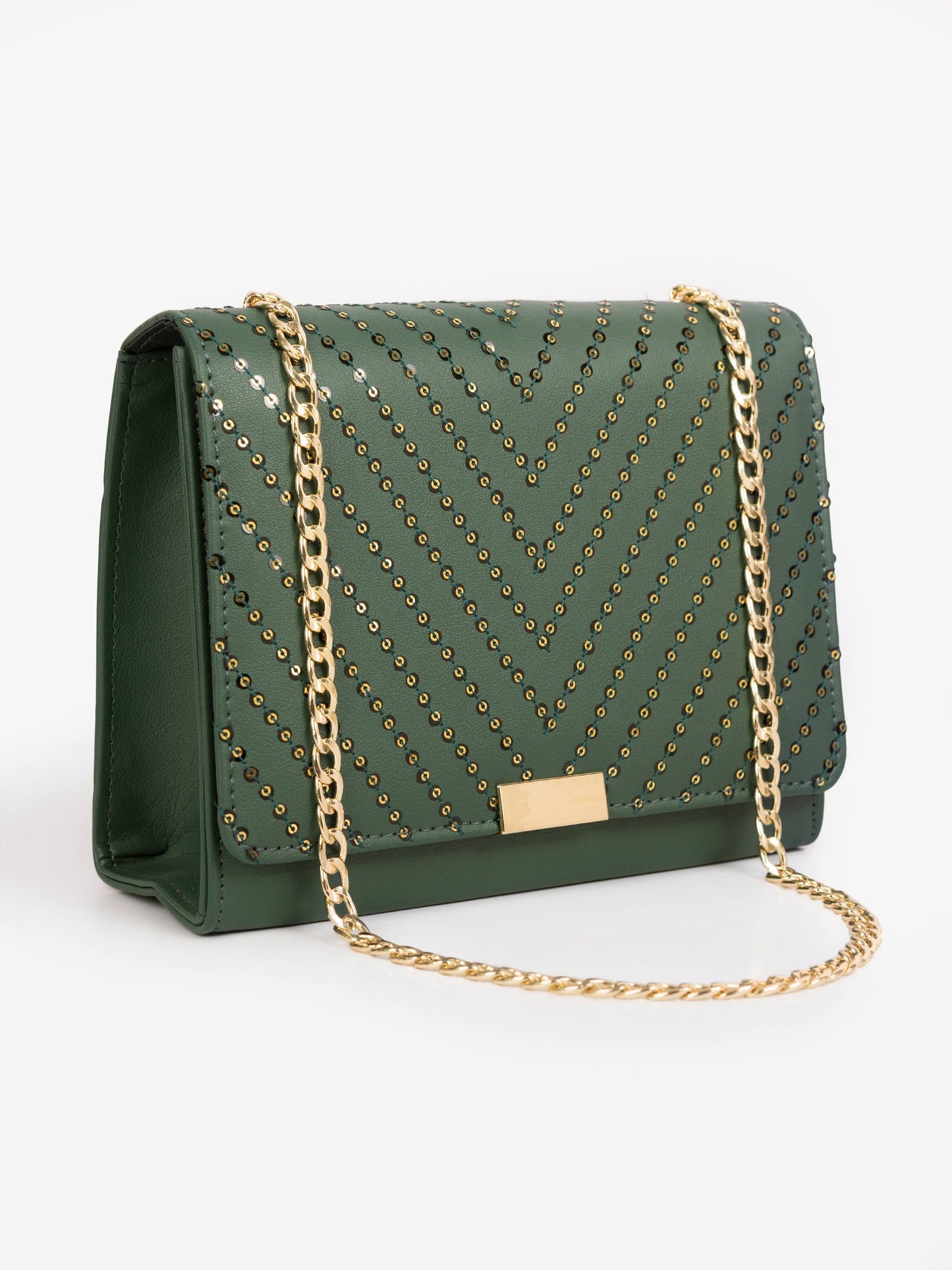 Sequin Embroidered Handbag