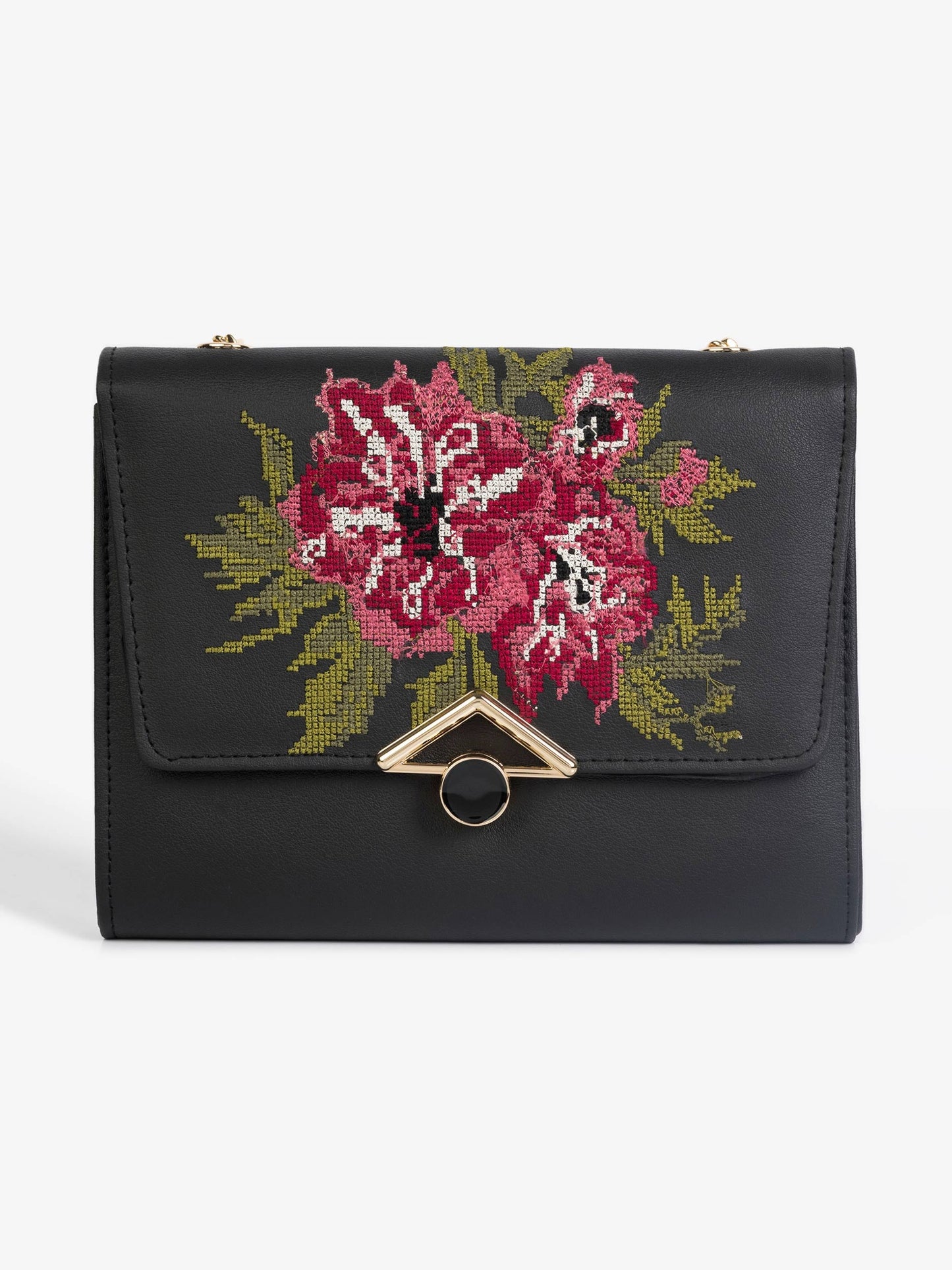 Embroidered Clutch