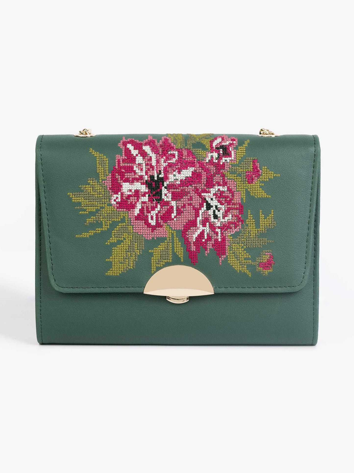 Embroidered Clutch