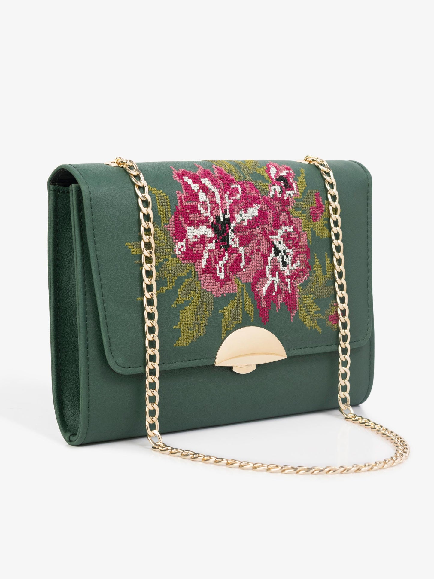 Embroidered Clutch