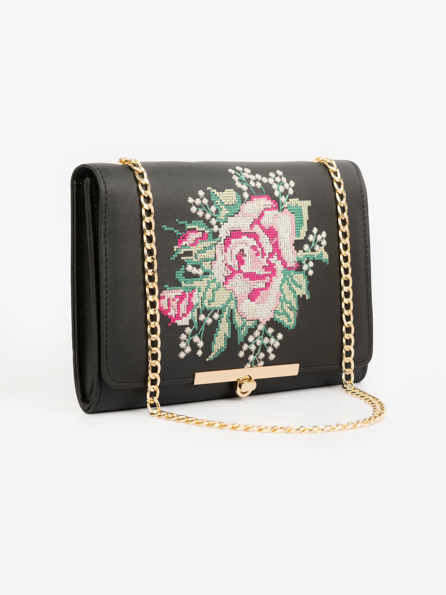 Embroidered Clutch