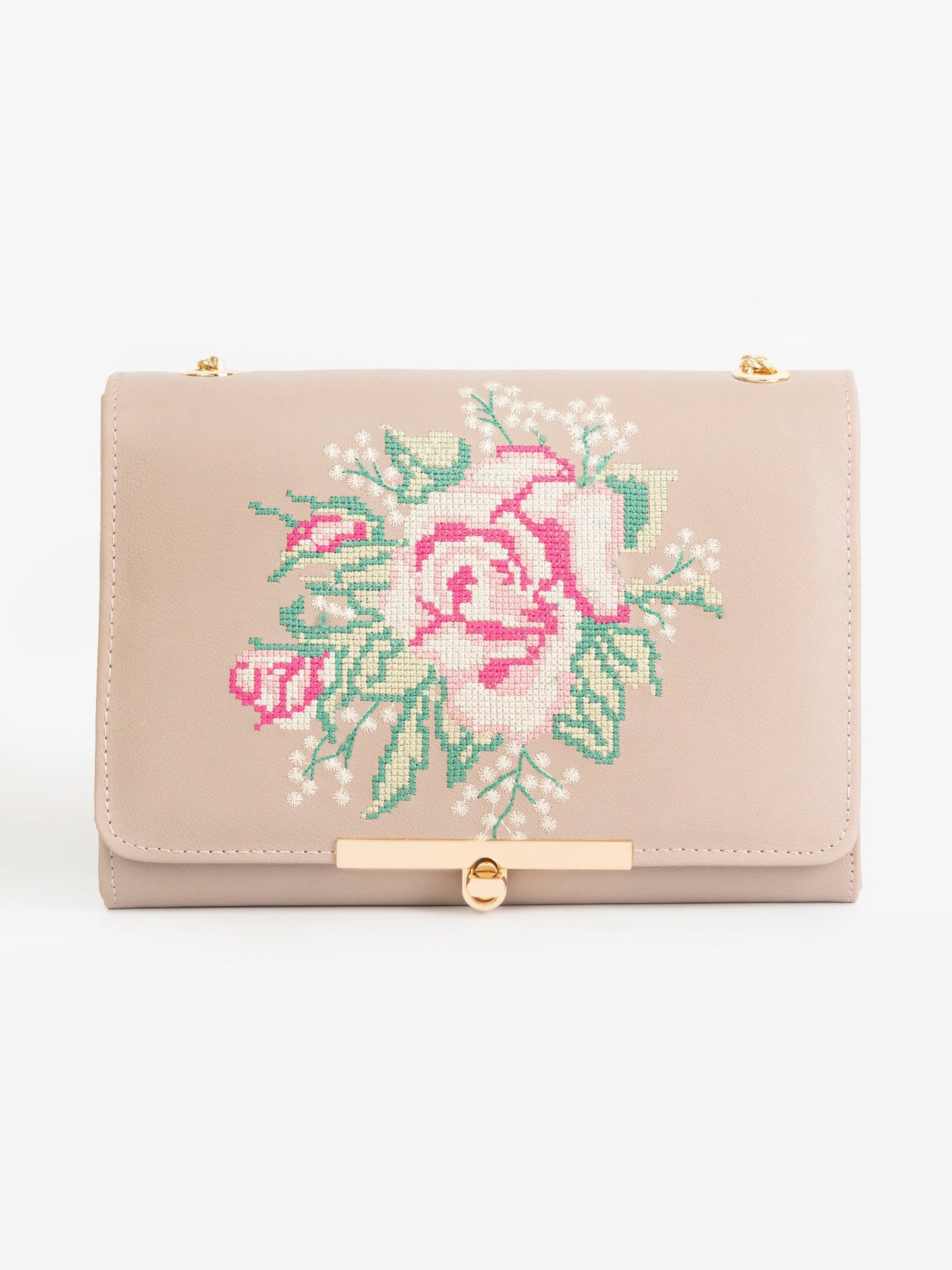 Embroidered Clutch