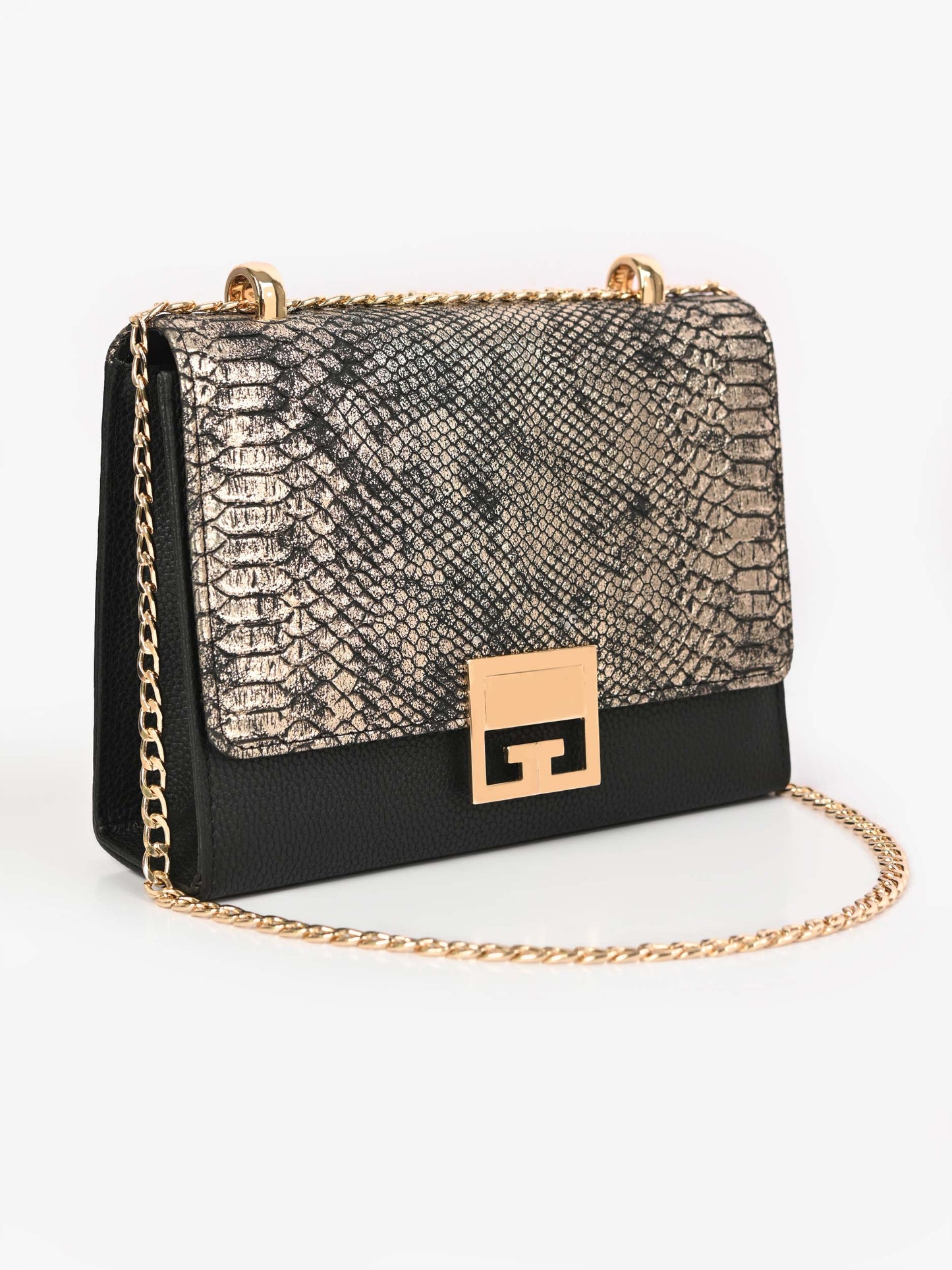 Snake Textured Handbag