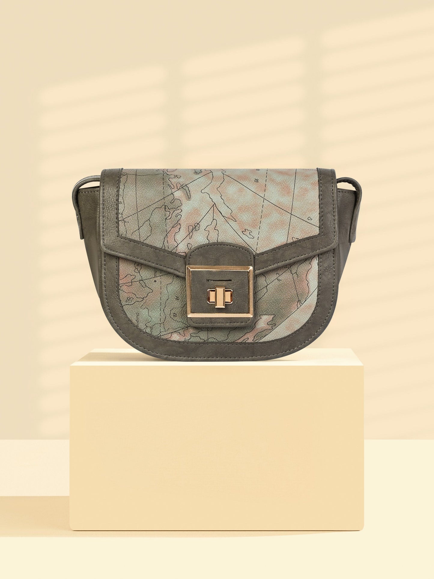 Map Print Handbag