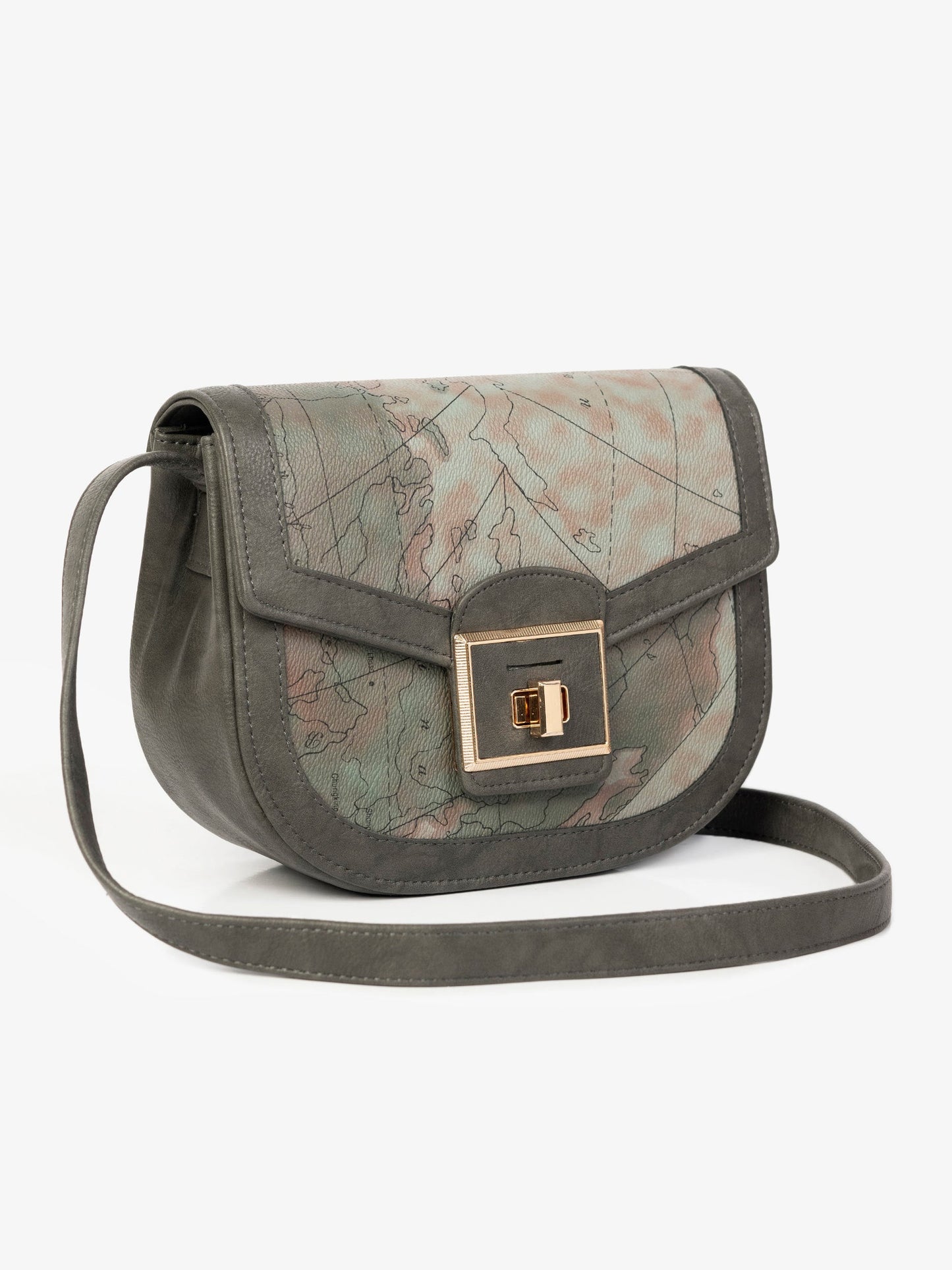 Map Print Handbag
