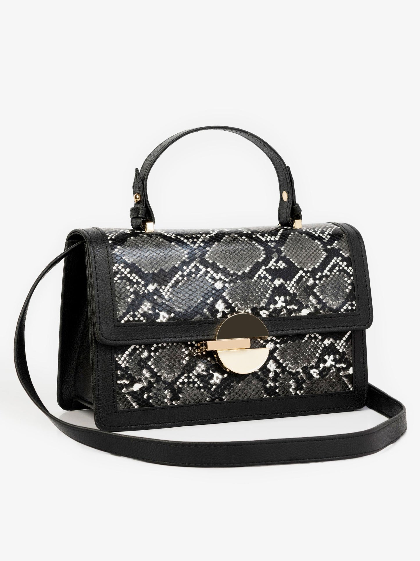 Snakeskin Handle Bag