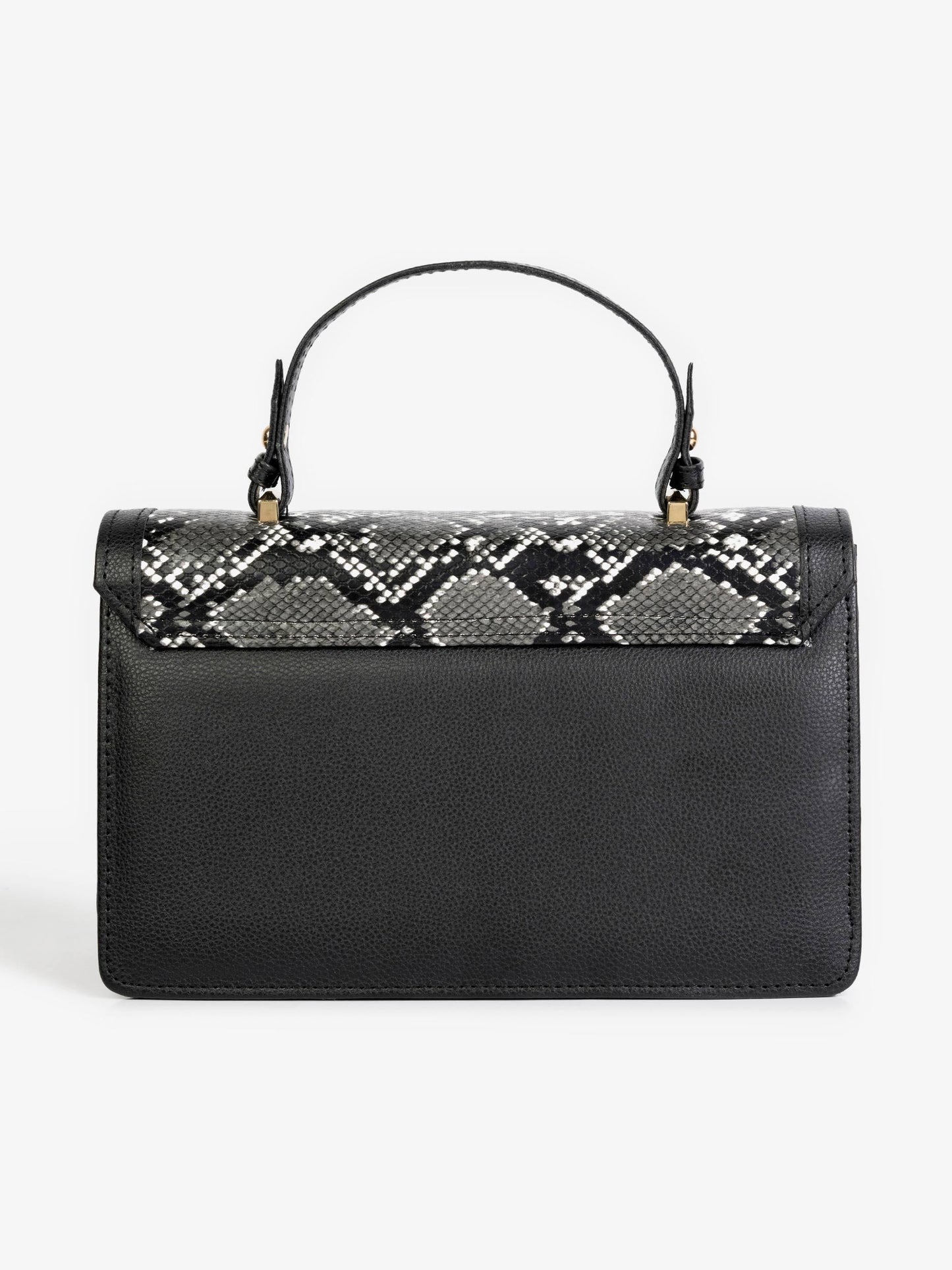 Snakeskin Handle Bag
