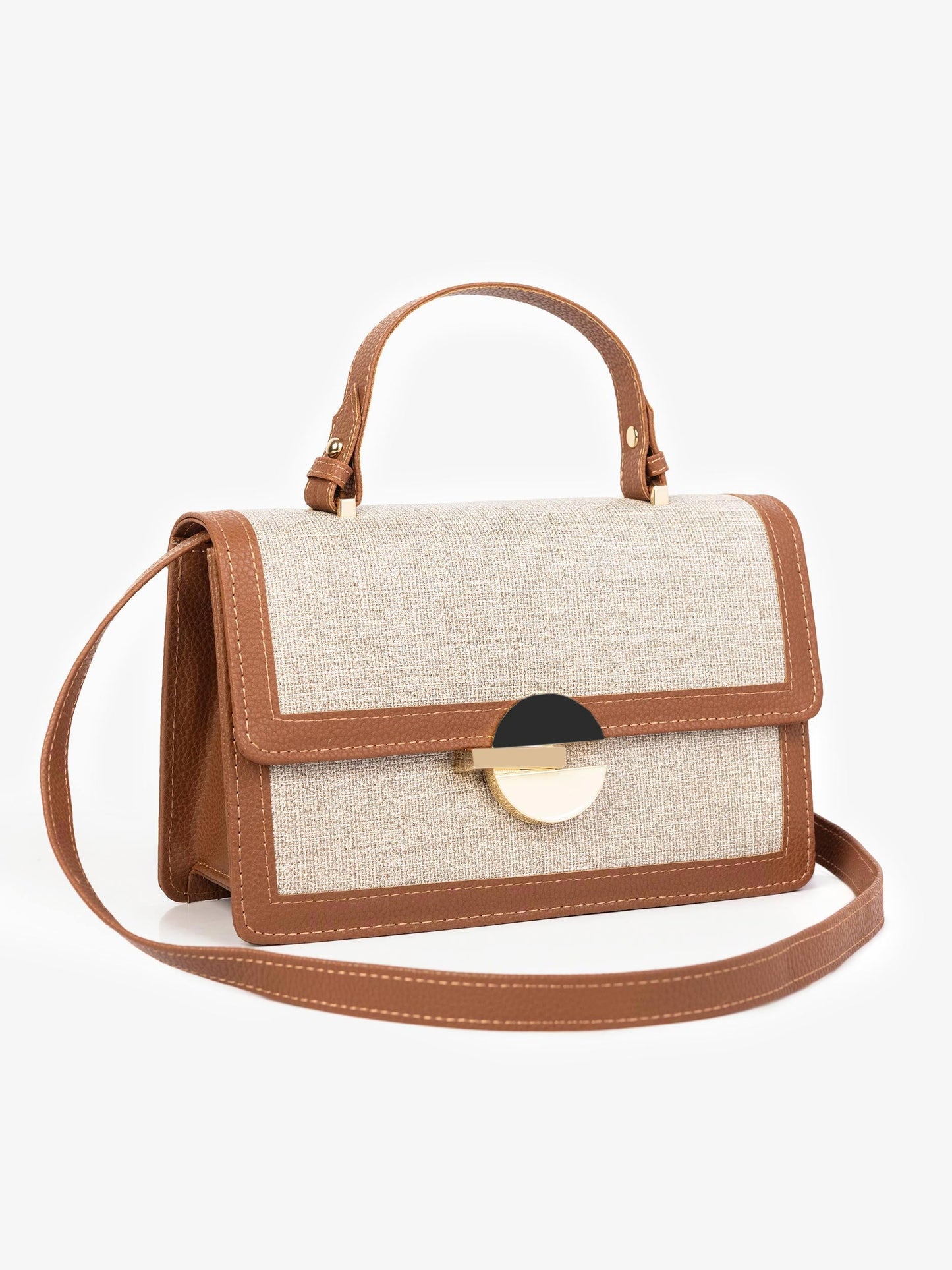 Two-toned Handle Bag