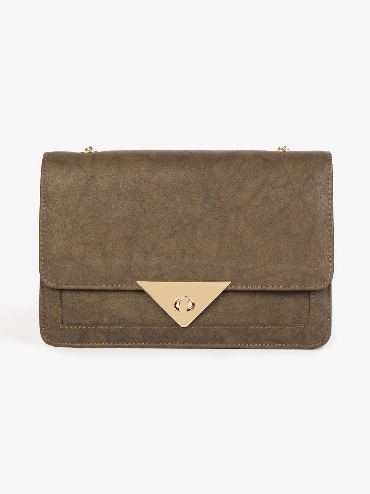 Textured Flap Handbag