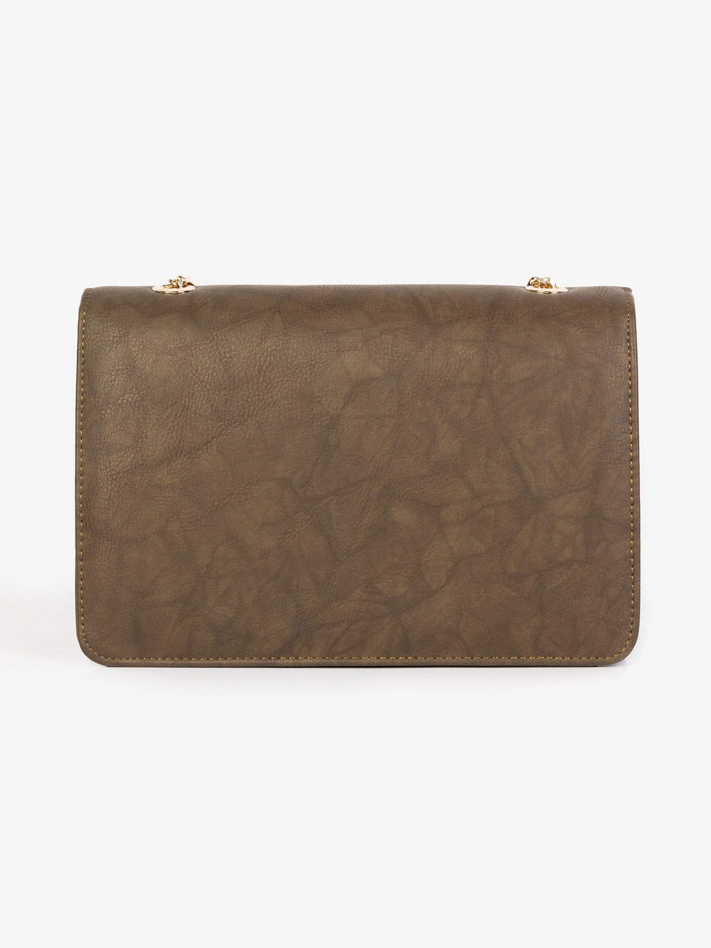 Textured Flap Handbag