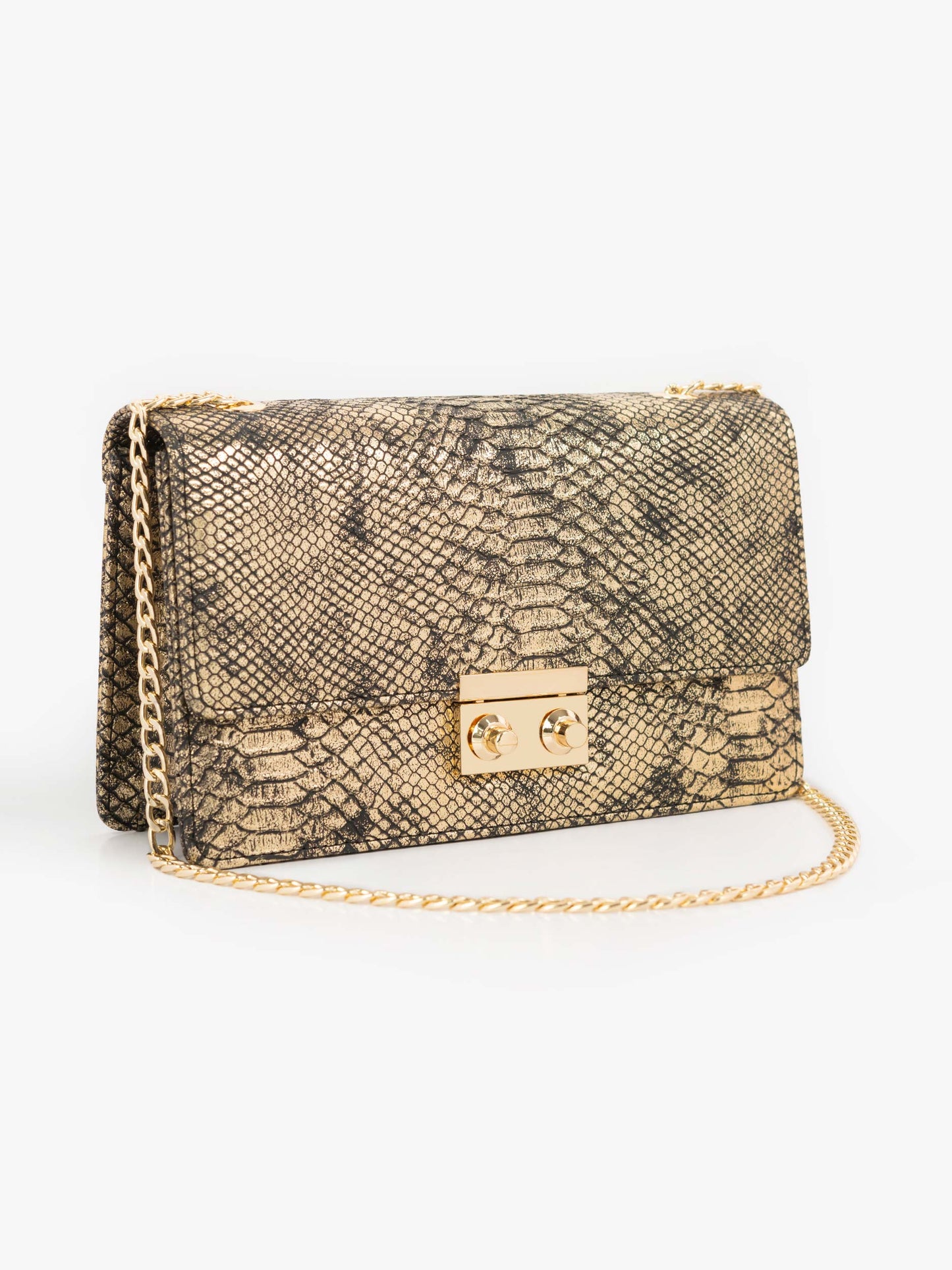 Snake Textured Handbag