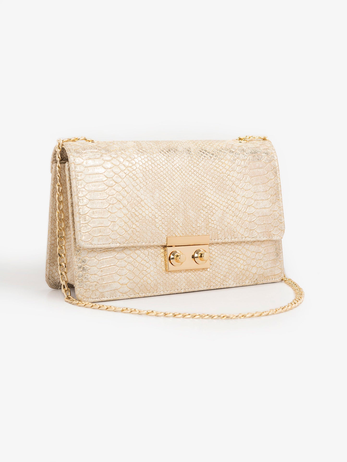 Snake Textured Handbag