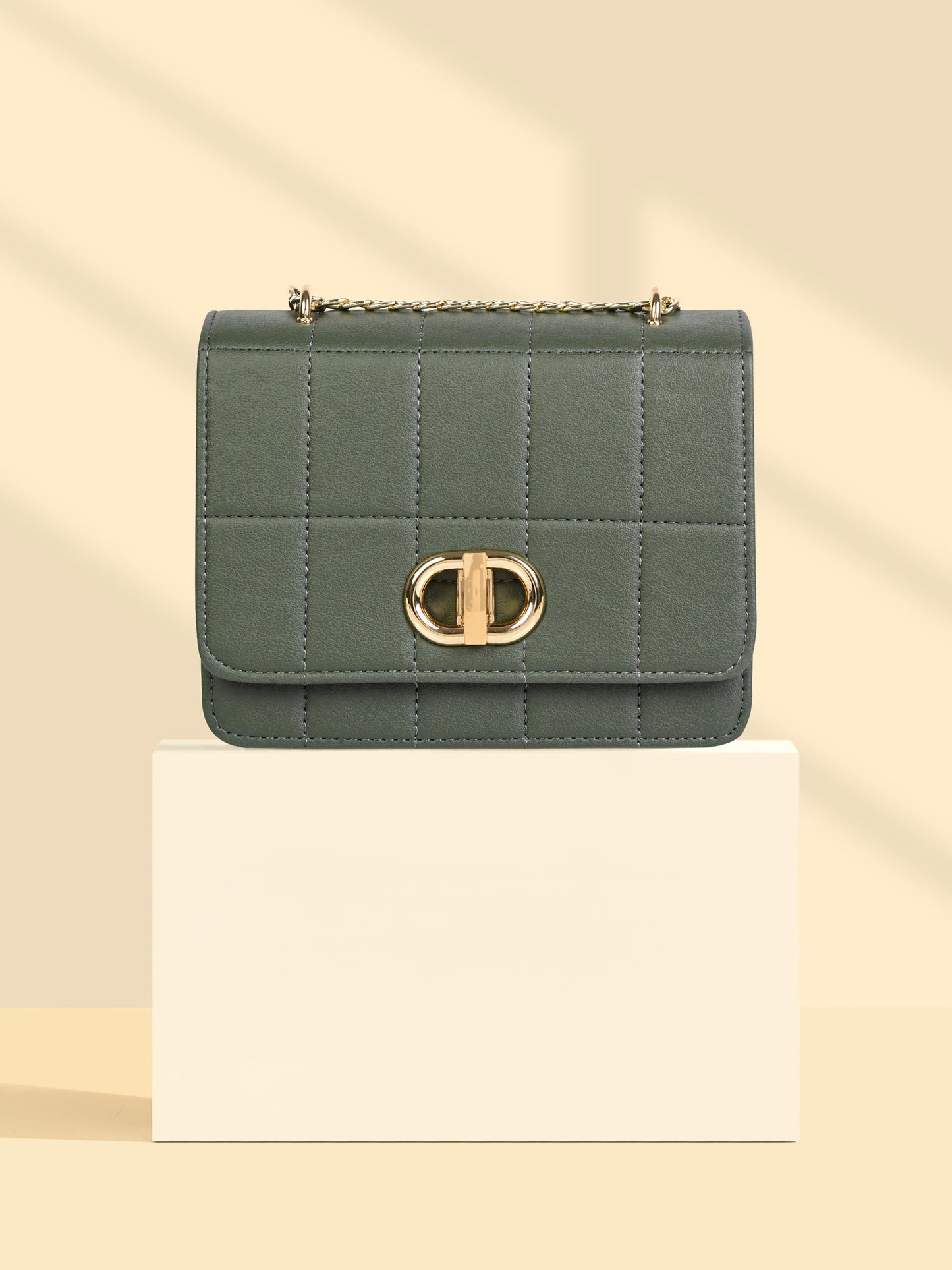 Box Pattern Handbag