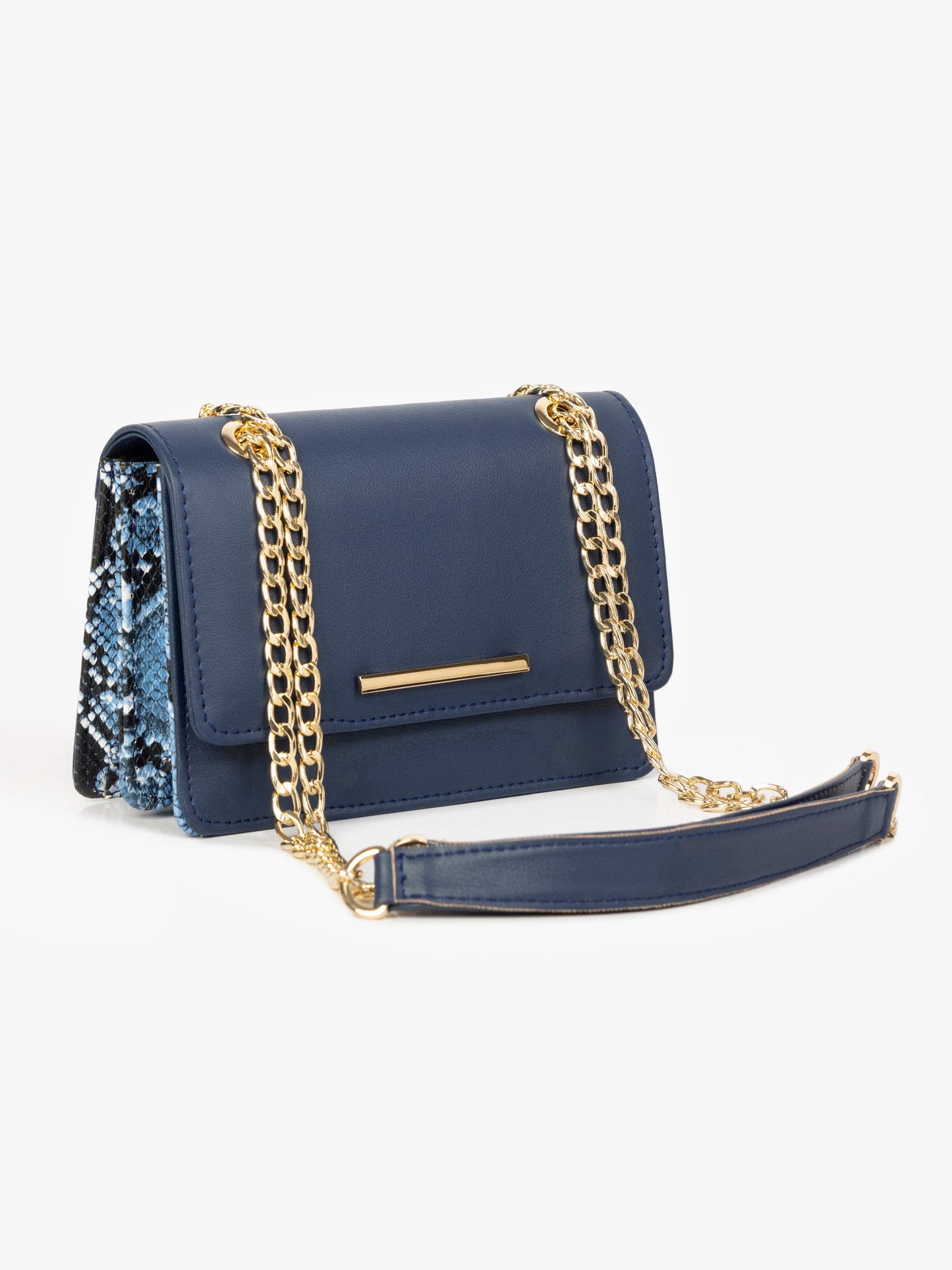 Snakeskin Handle Bag