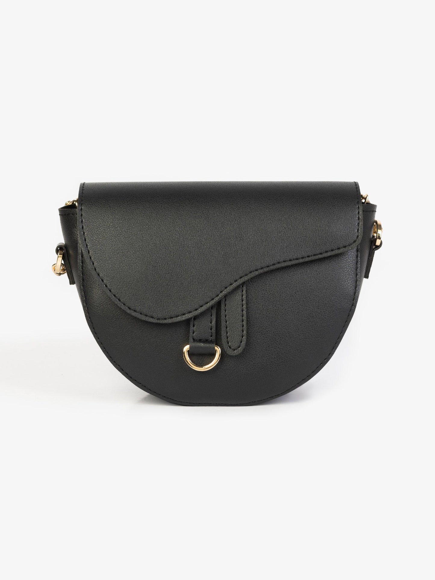 Curved flap bag