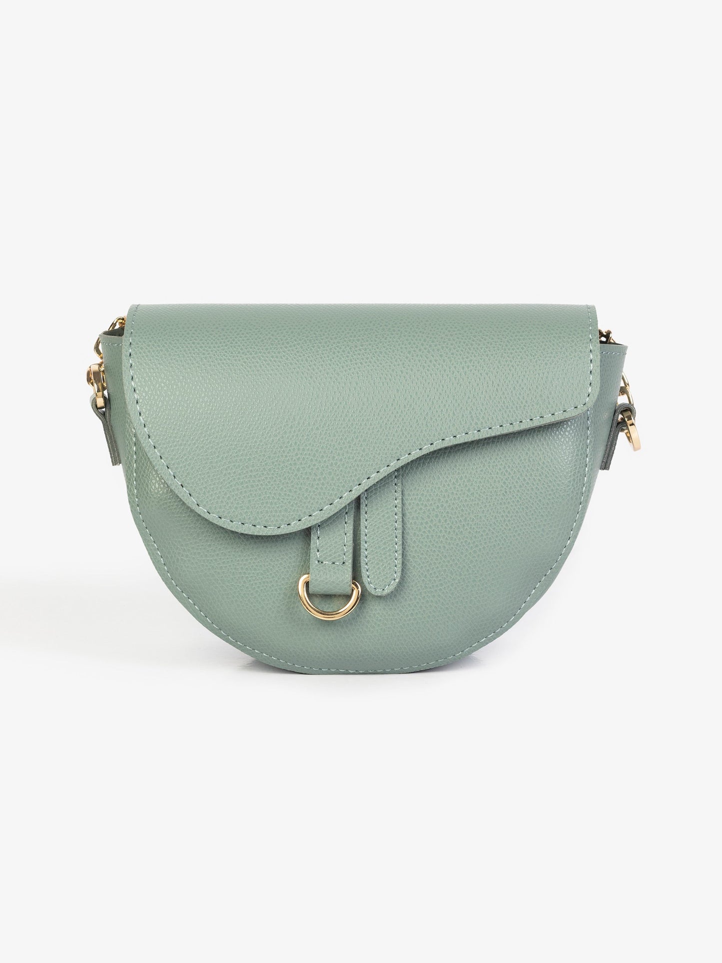 Curved flap bag