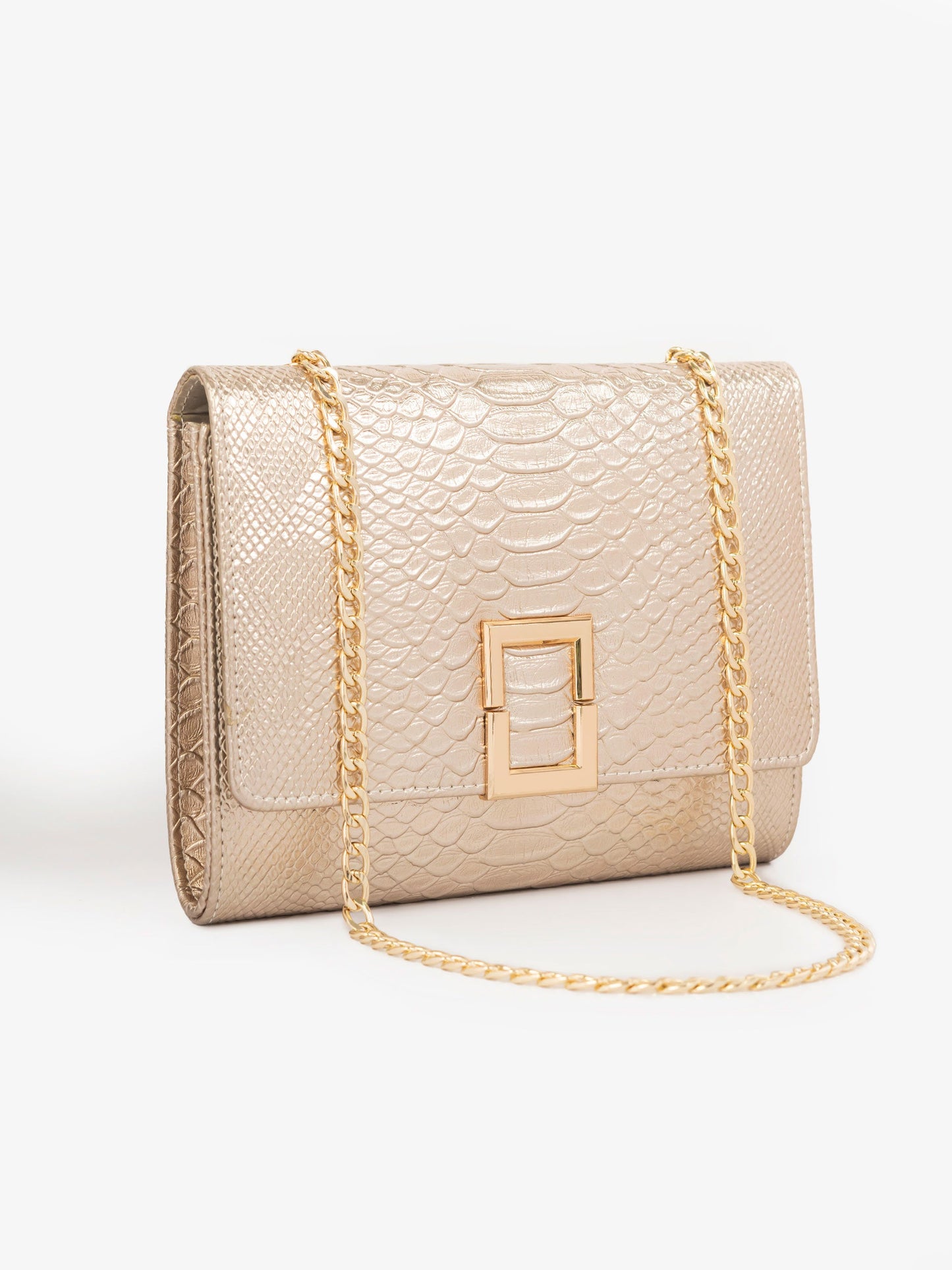 Snake Textured Clutch