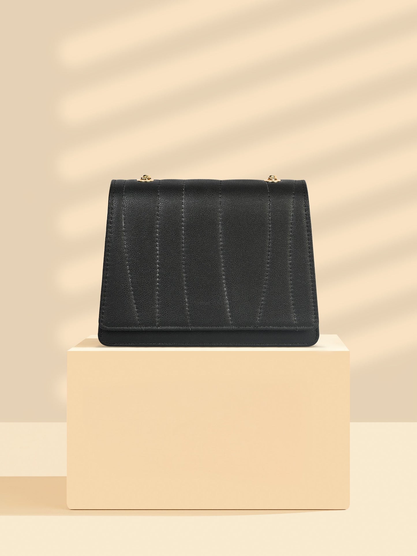 Quilted Flap Handbag