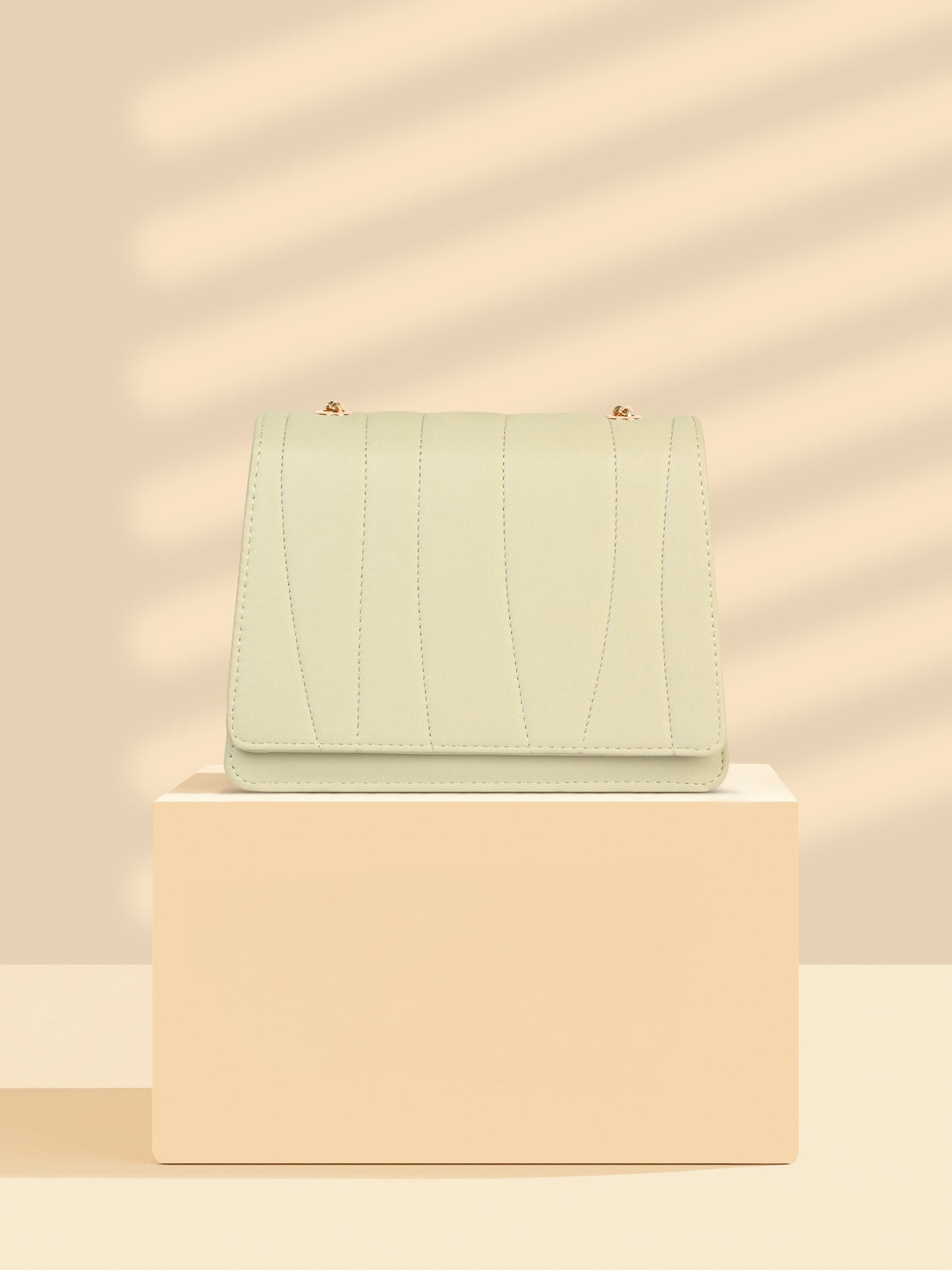Quilted Flap Handbag