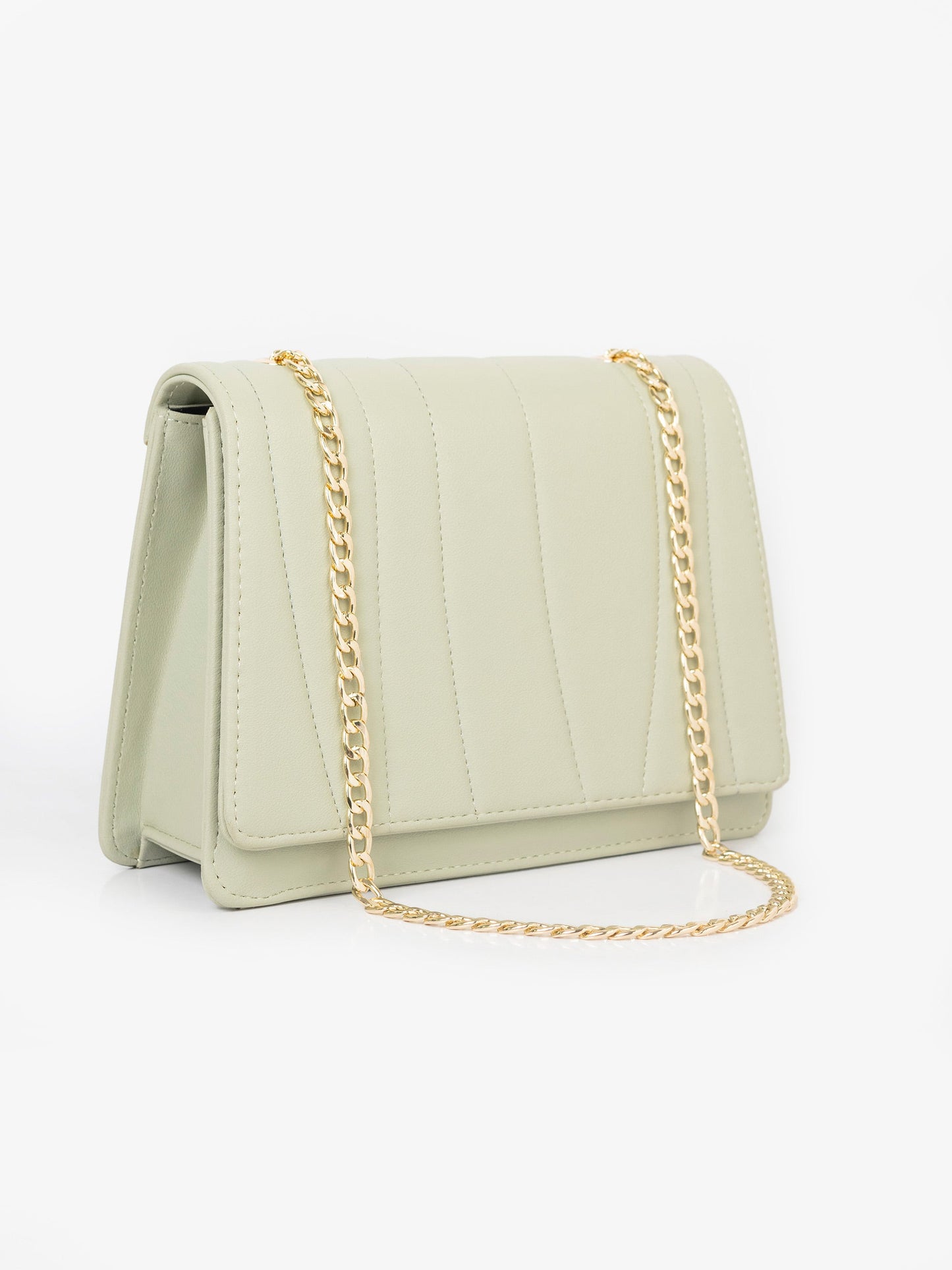 Quilted Flap Handbag