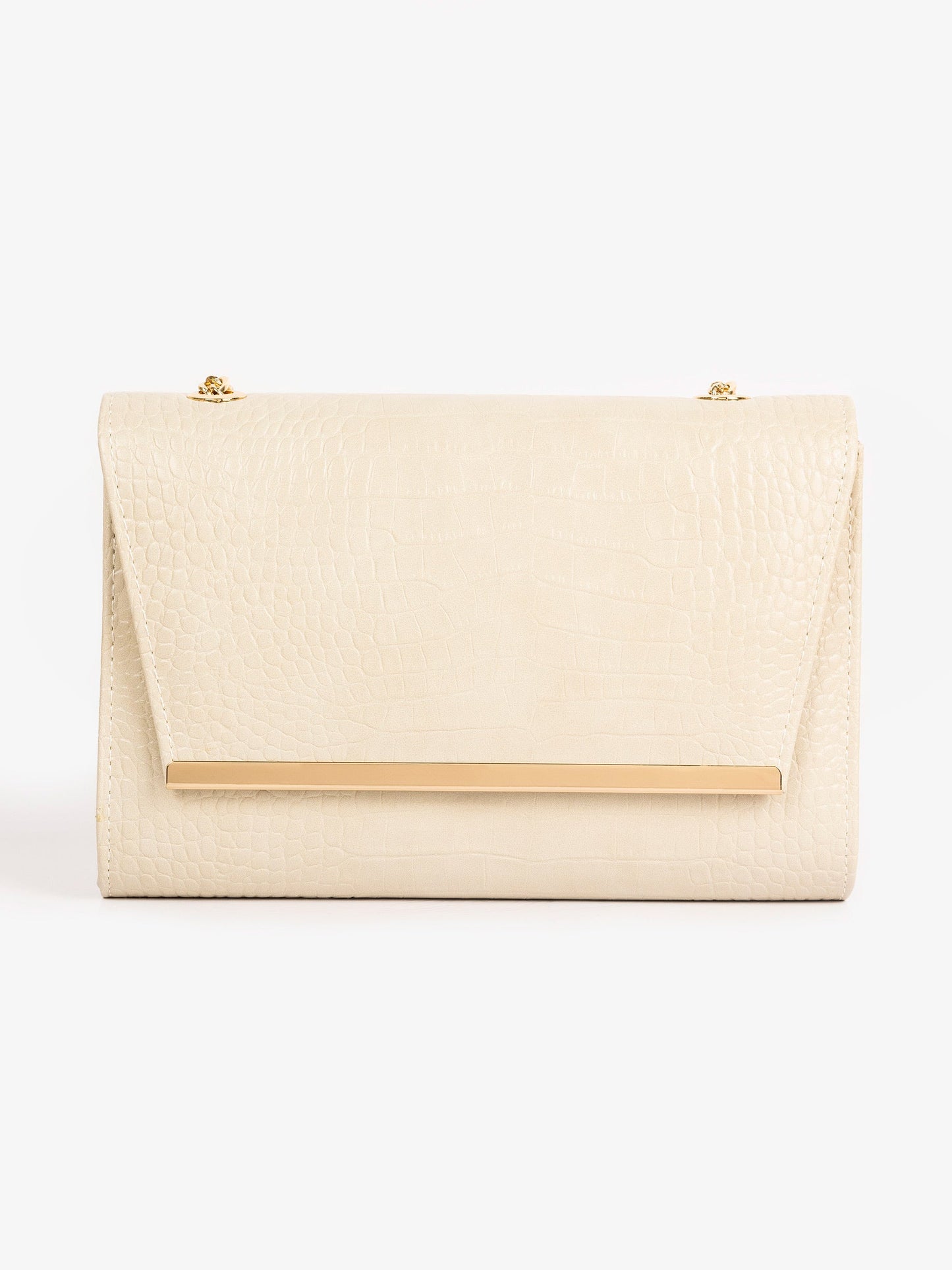 Textured Nude Clutch