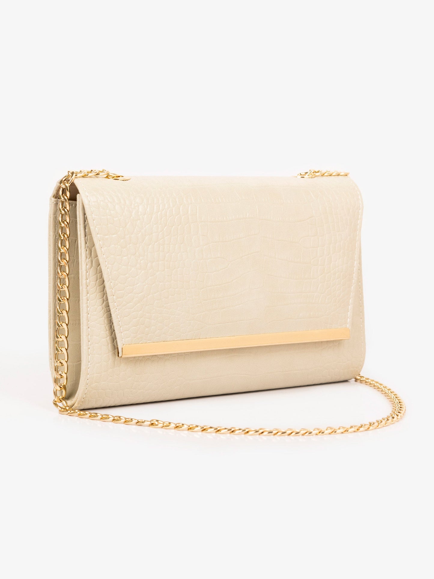 Textured Nude Clutch