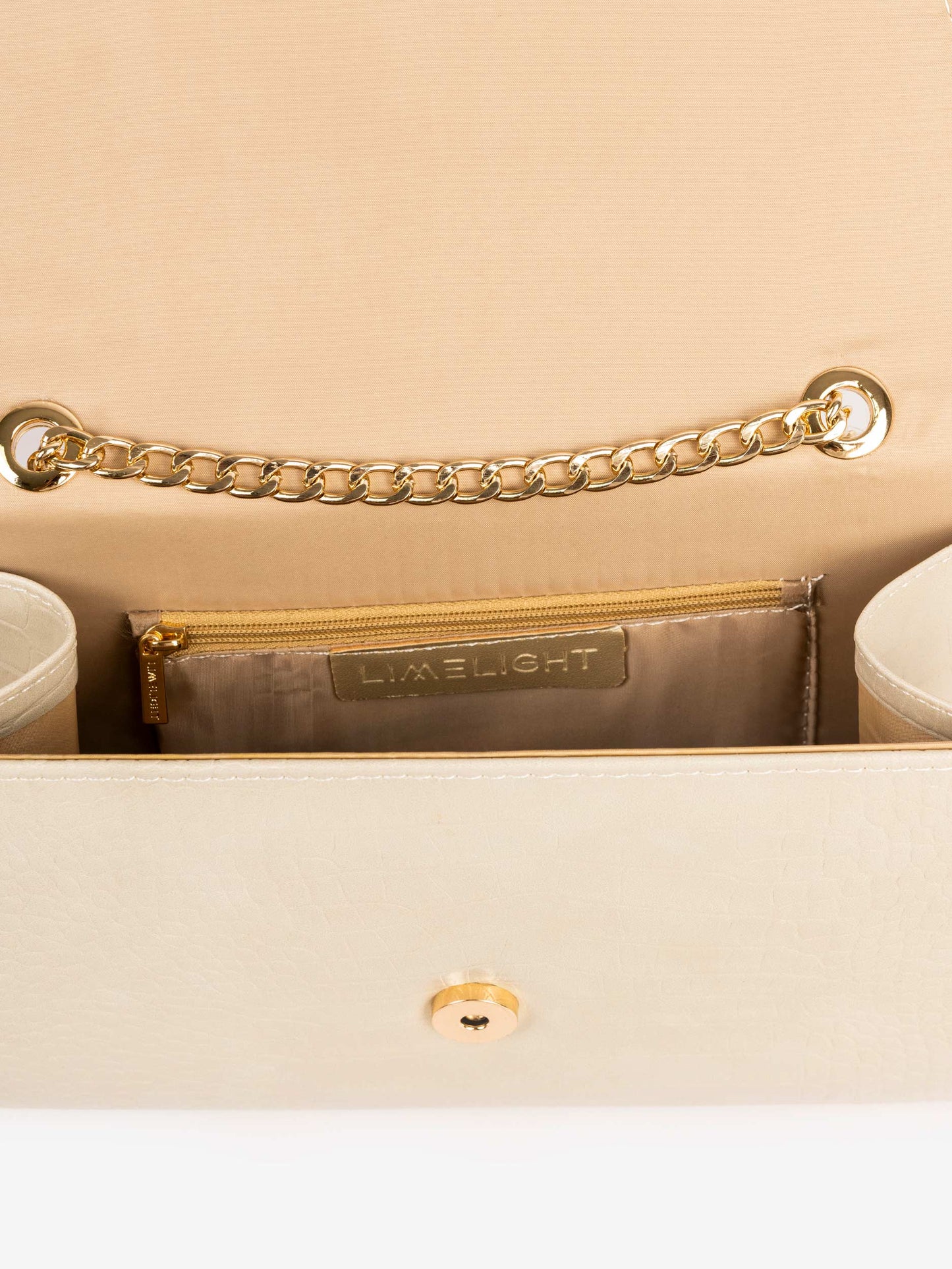 Textured Nude Clutch