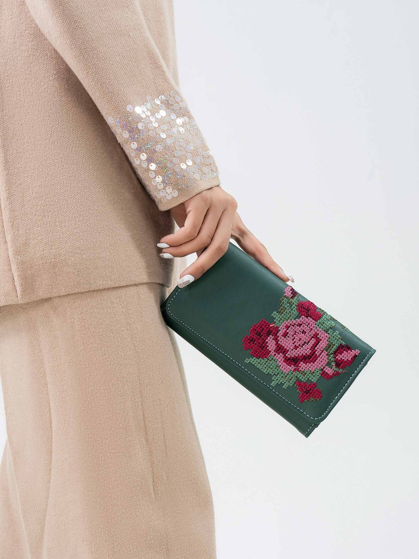 Embroidered Wallet