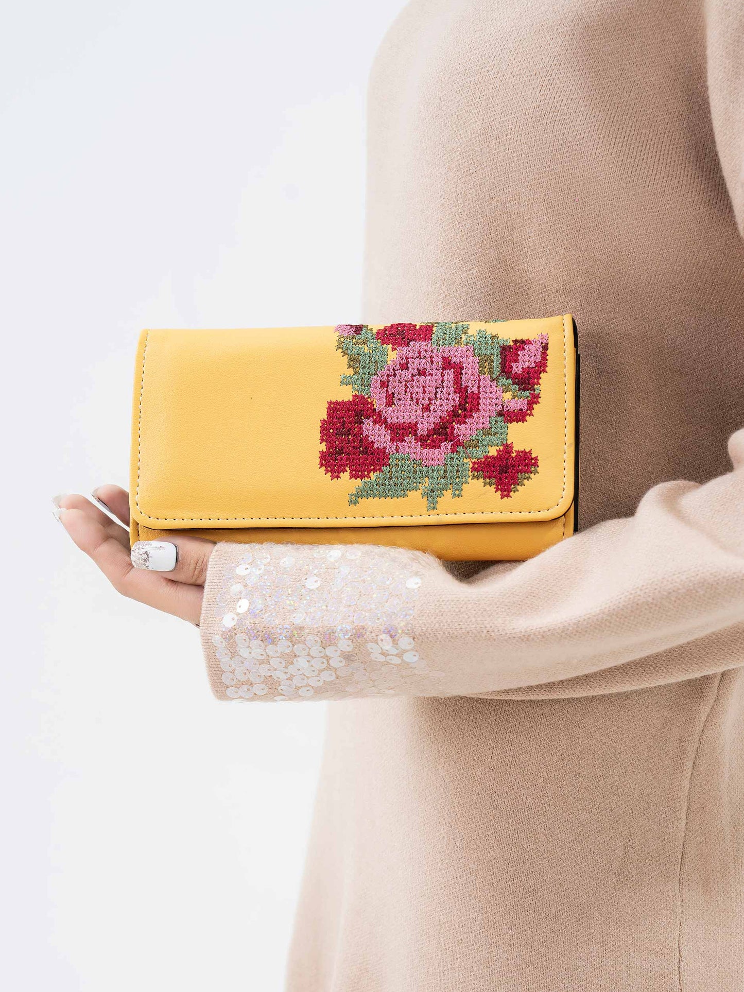 Embroidered Wallet