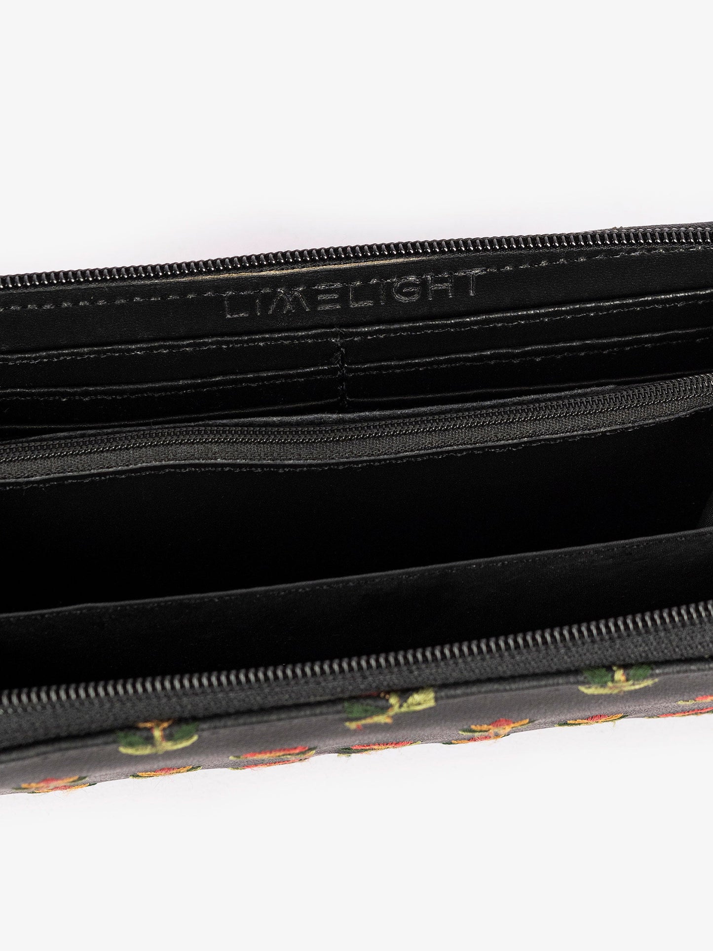 Embroidered Zip Wallet