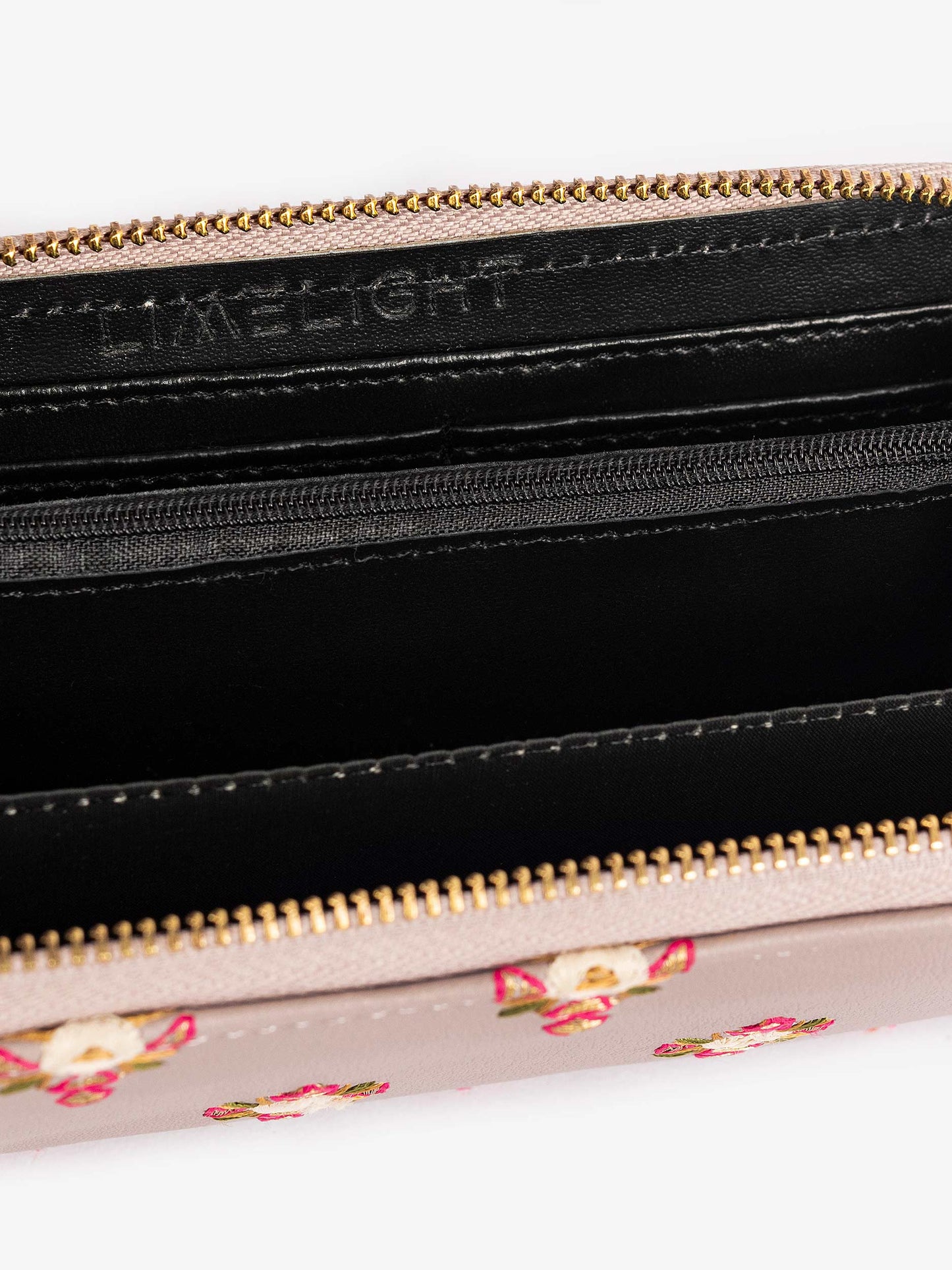 Embroidered Zip Wallet